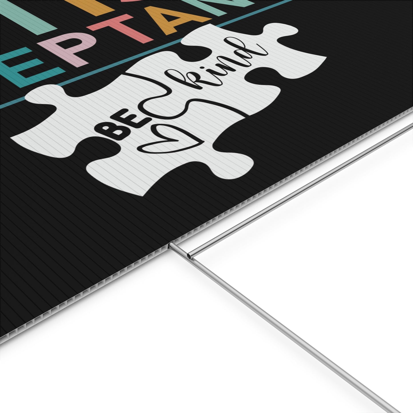 Autism Acceptance Be Kind Yard Sign