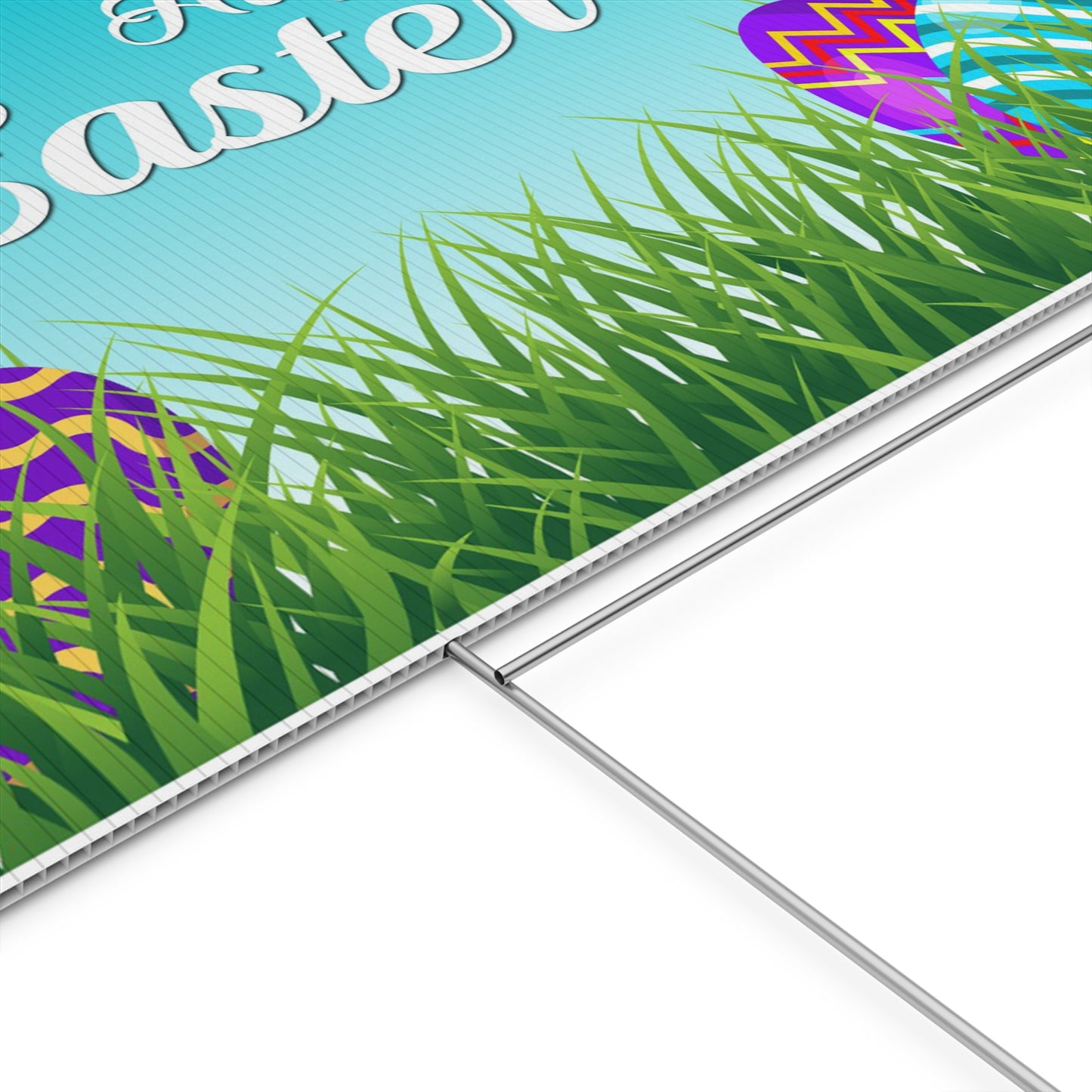 Happy Easter, Easter Bunny, Easter Eggs, Yard Sign, 18x12, 24x18, 36x24, v3