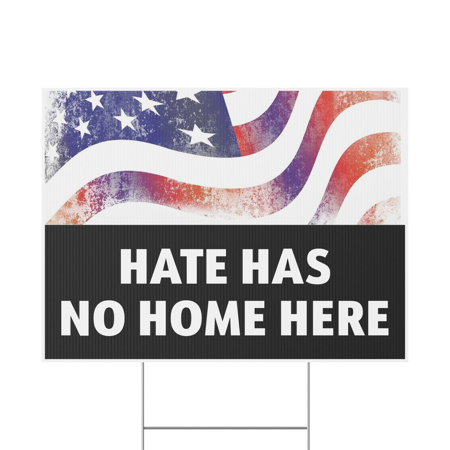 No-Hate-Yard-Sign-USA-Flag