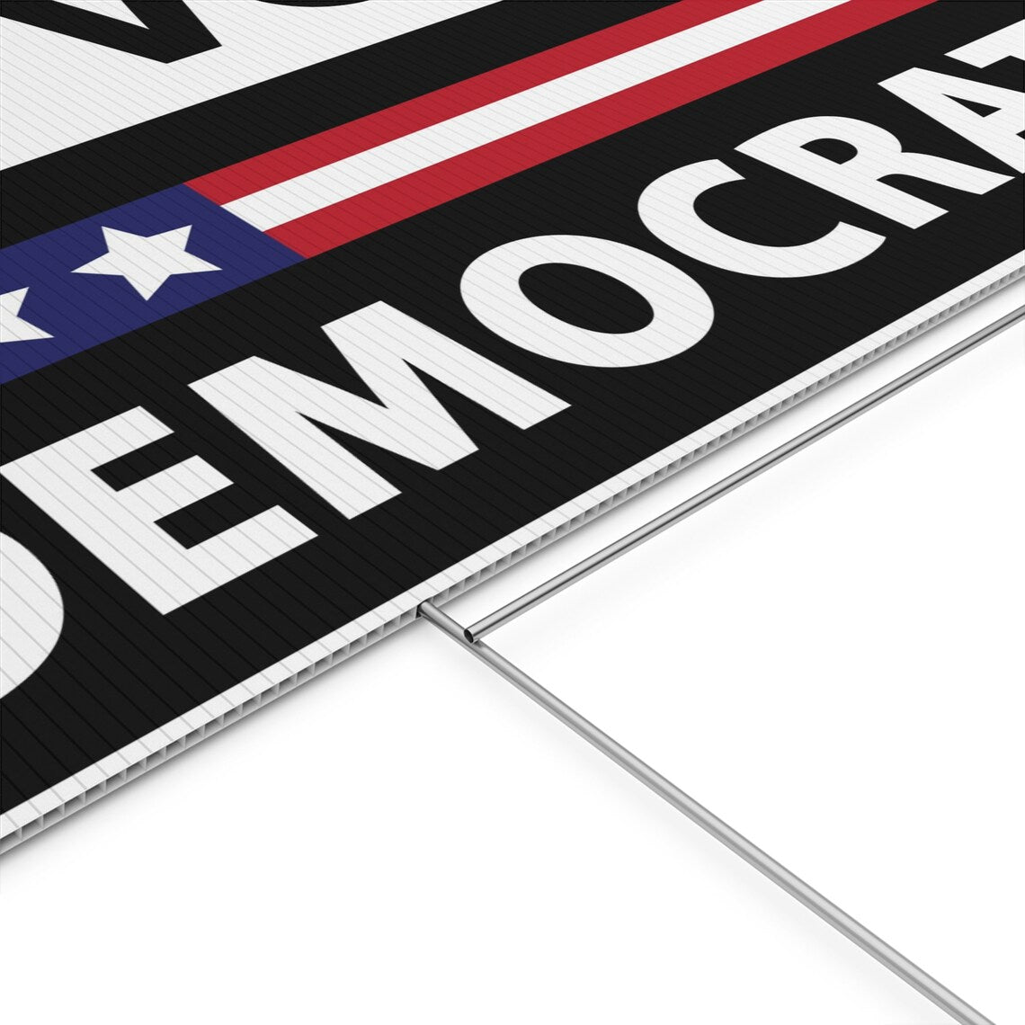 Vote-Democrat-Political-Yard-Sign-Close-Up