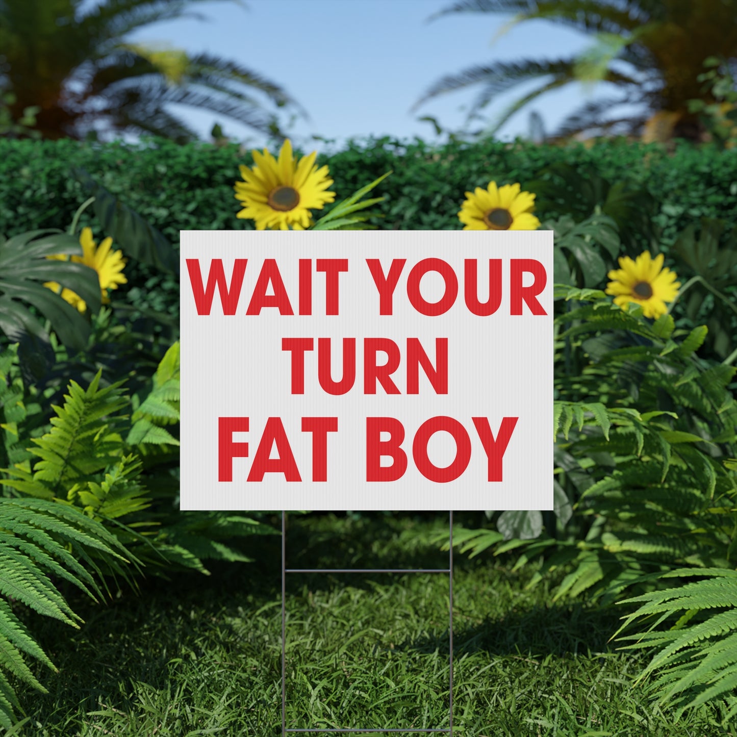 Wait Your Turn Fat Boy Santa