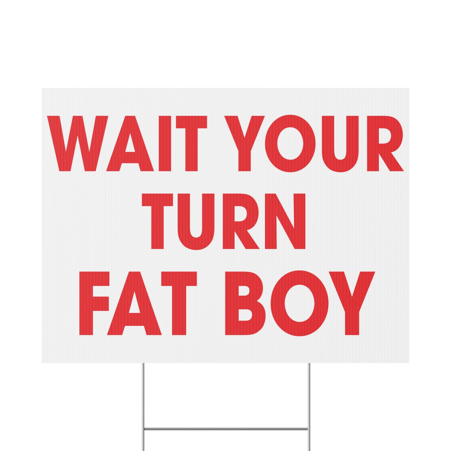 Wait Your Turn Fat Boy Santa