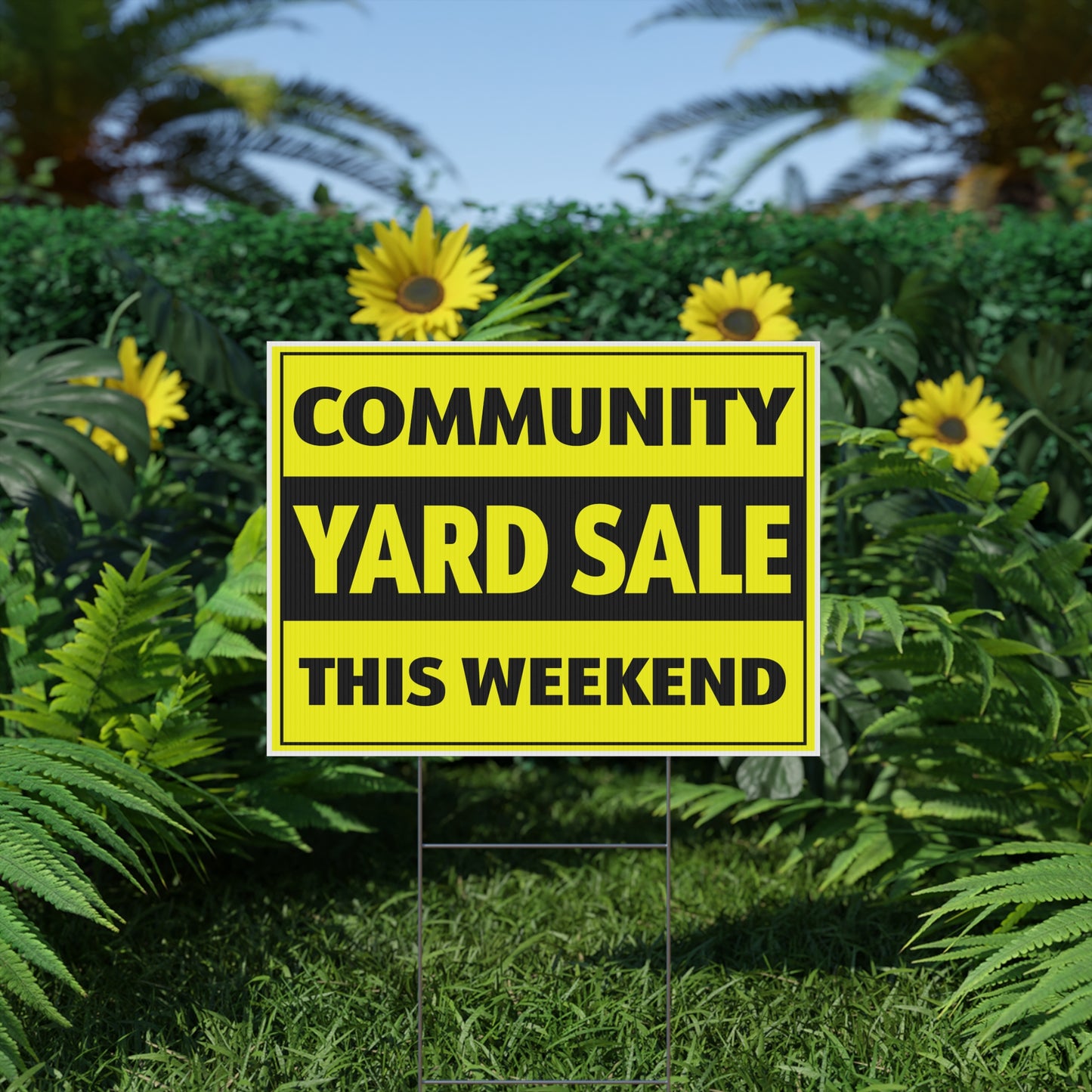 Yard Sale Community This Weekend Sign