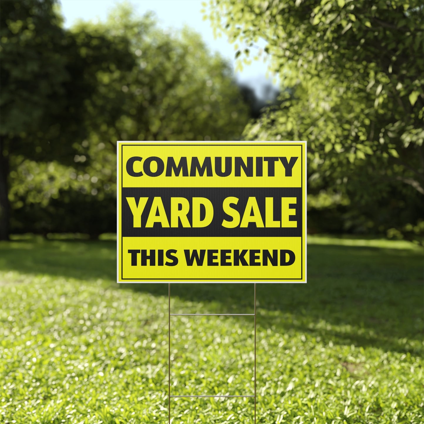 Yard Sale Community This Weekend Sign
