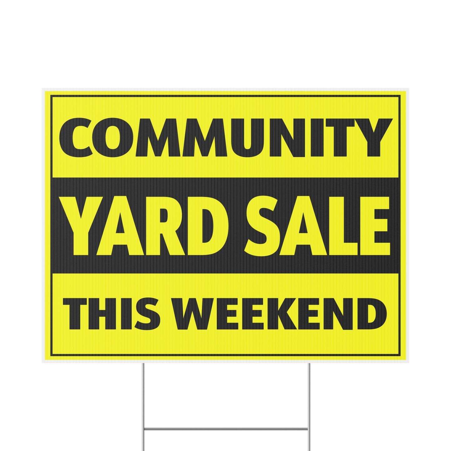 Yard Sale Community This Weekend Sign