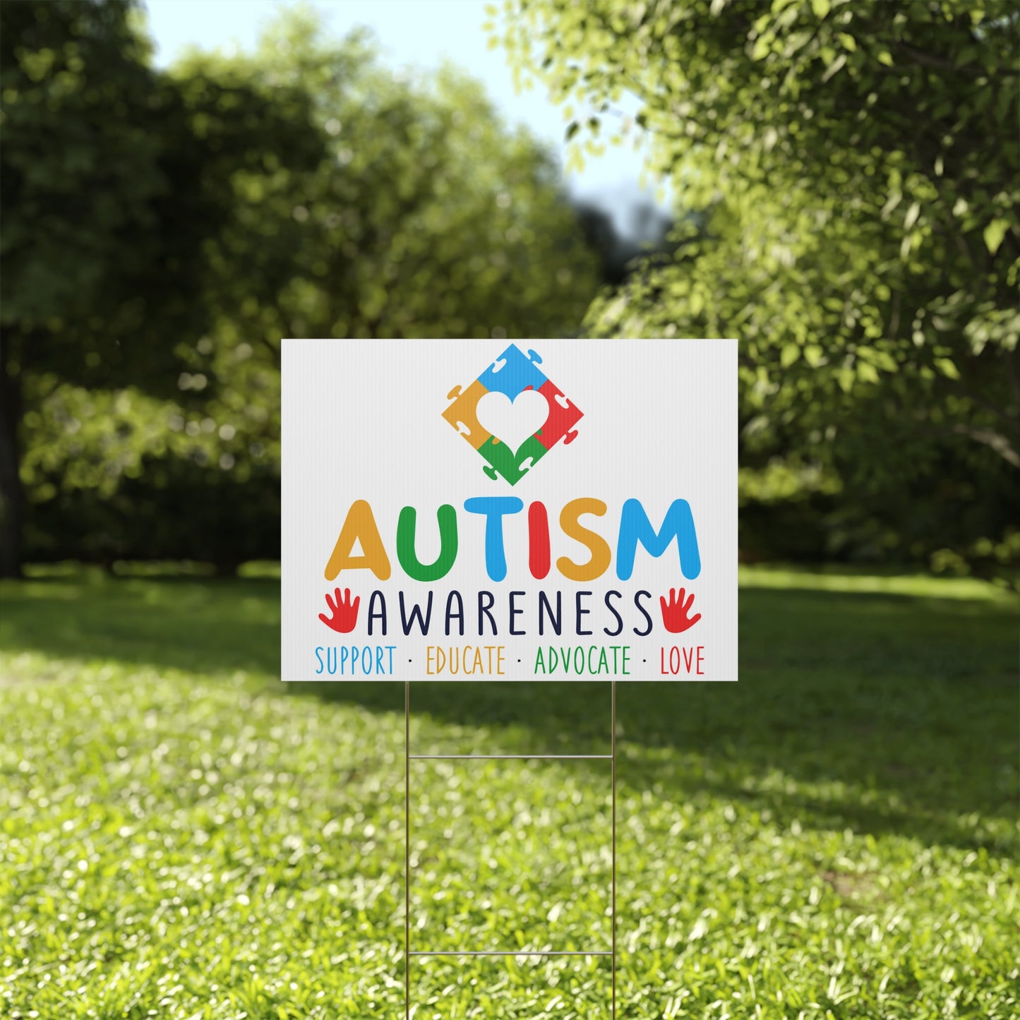 Autism Awareness Yard Sign