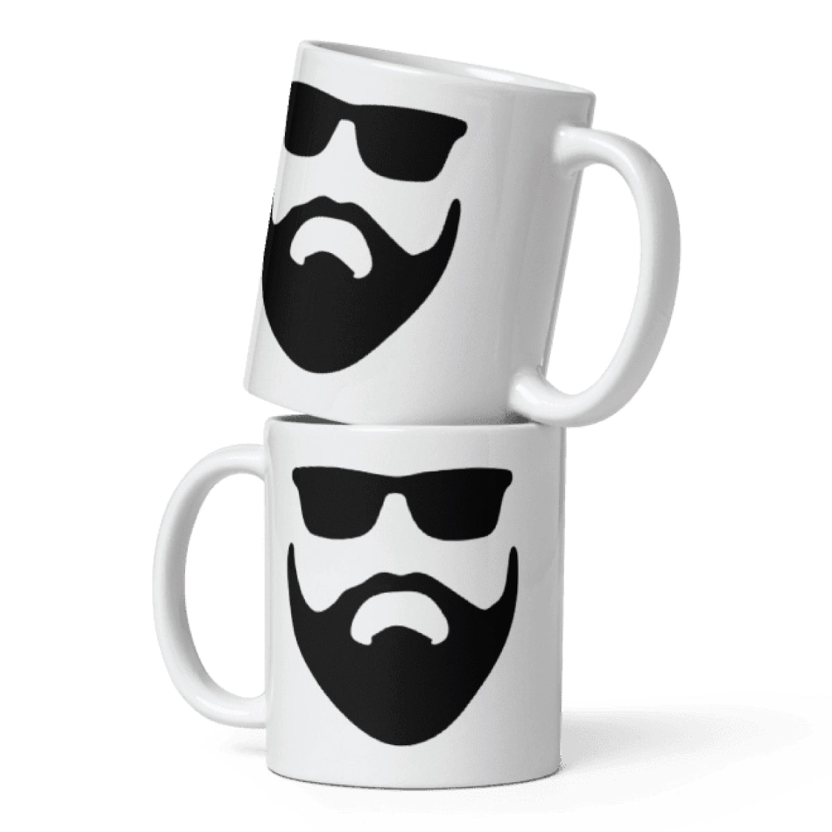 Beard and Sunglasses Ceramic Coffee Mug