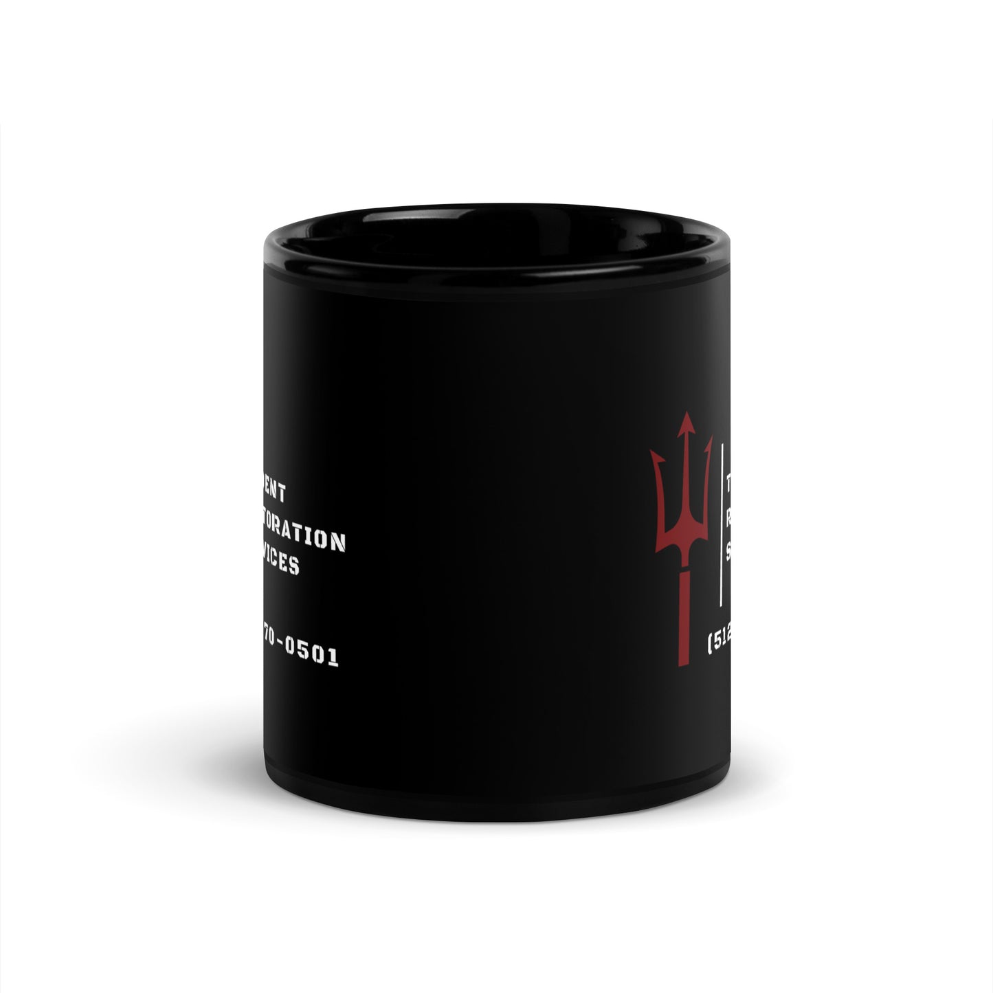 Trident Restoration Services Black Glossy Mug