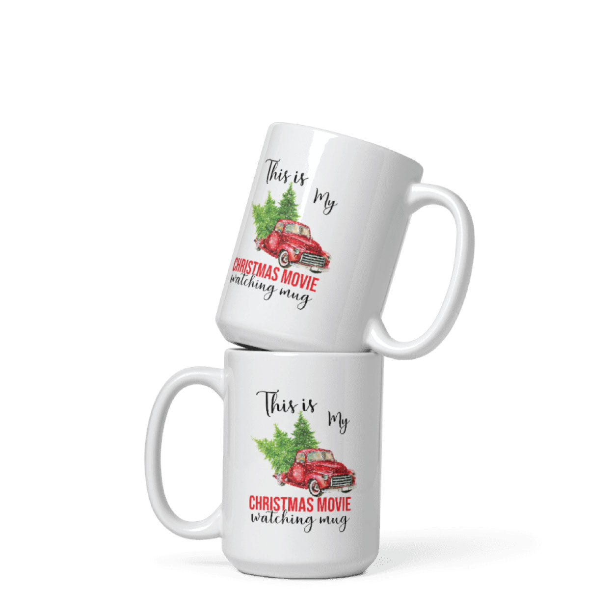 Christmas Movie Watching Coffee Mug Truck