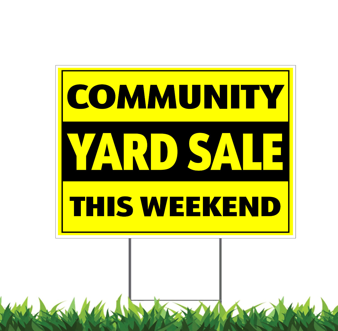 Yard Sale Community This Weekend Sign