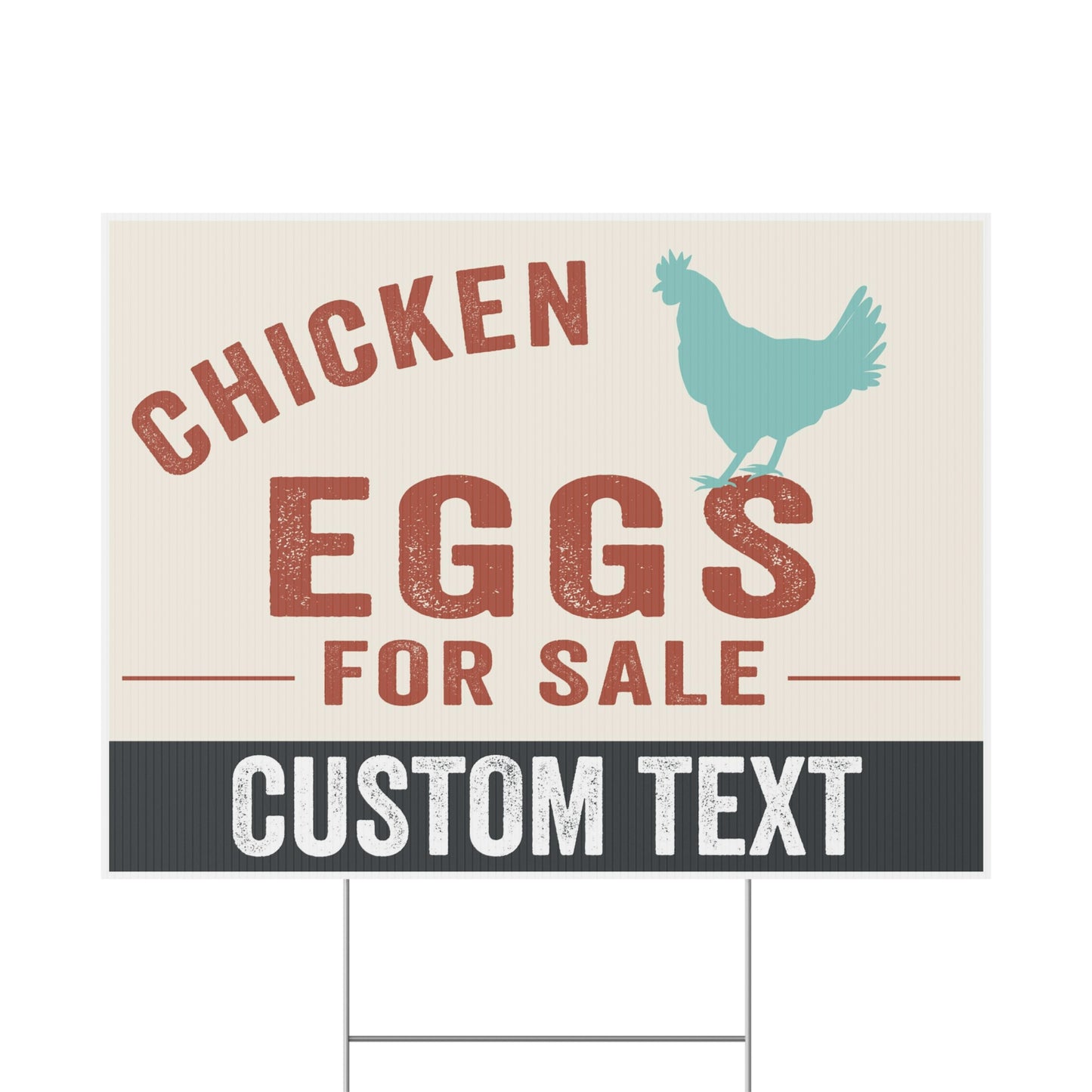 Custom Chicken Eggs For Sale Sign