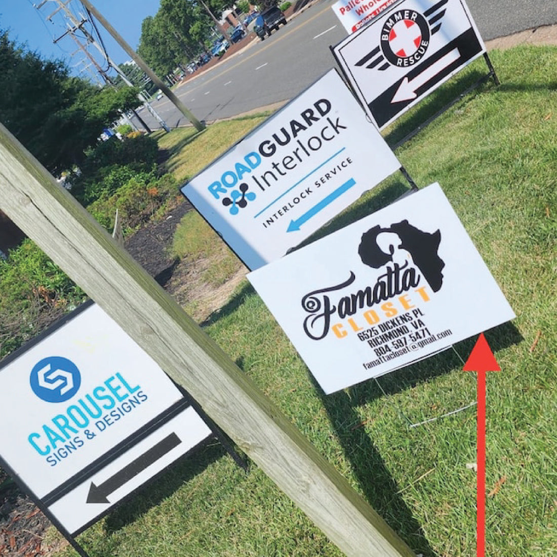 Custom Horizontal Yard Signs