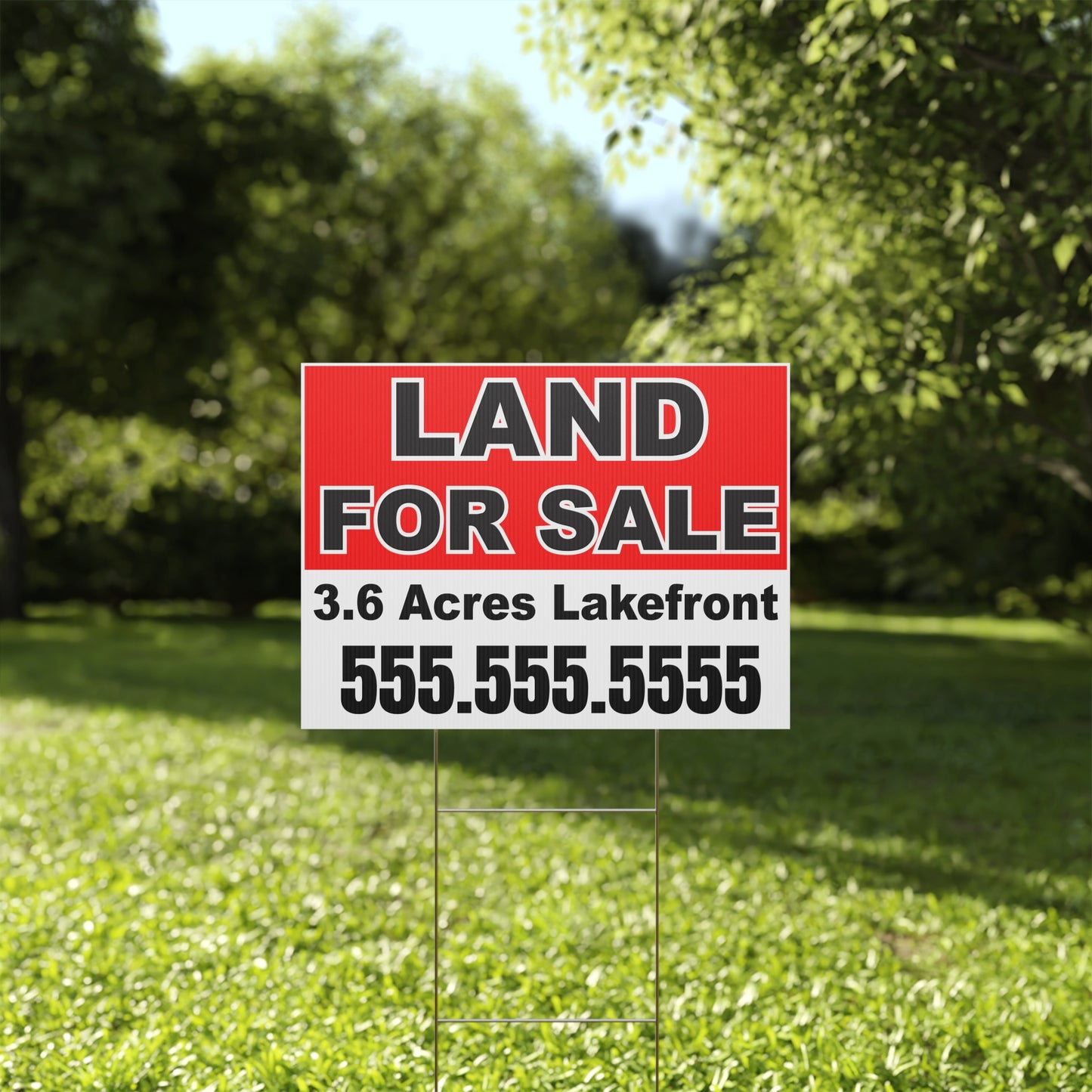 Custom Land For Sale Yard Sign