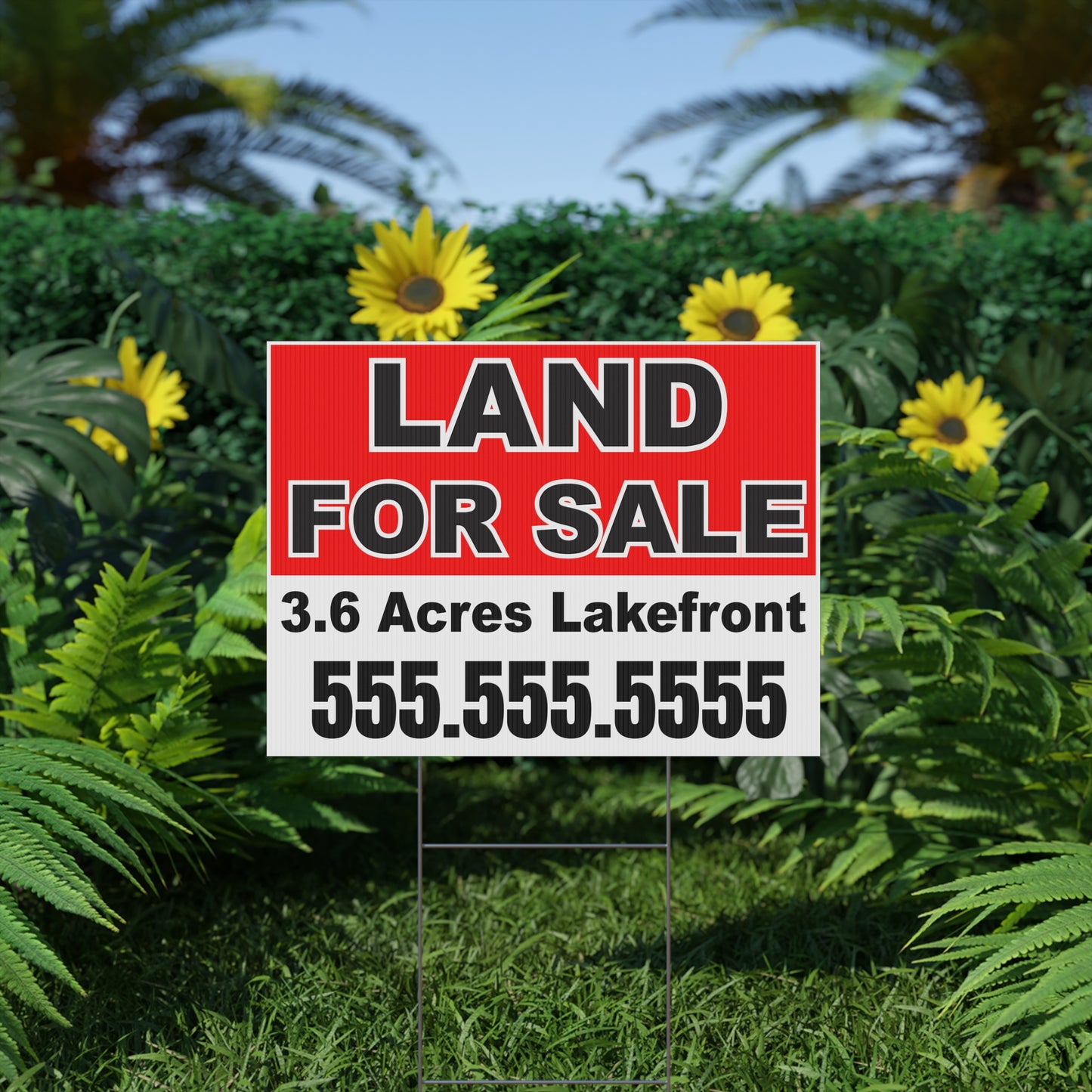 Custom Land For Sale Yard Sign