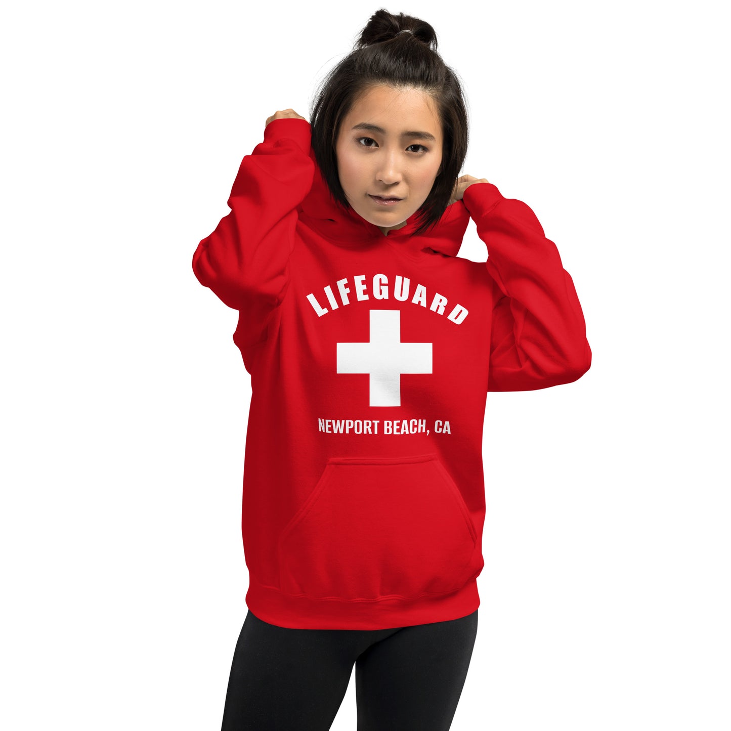custom-lifeguarrd-red-hoodie-custom-beach-name