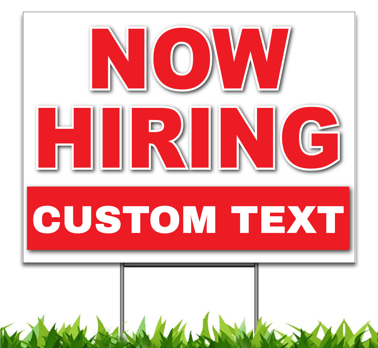 Custom Now Hiring Sign