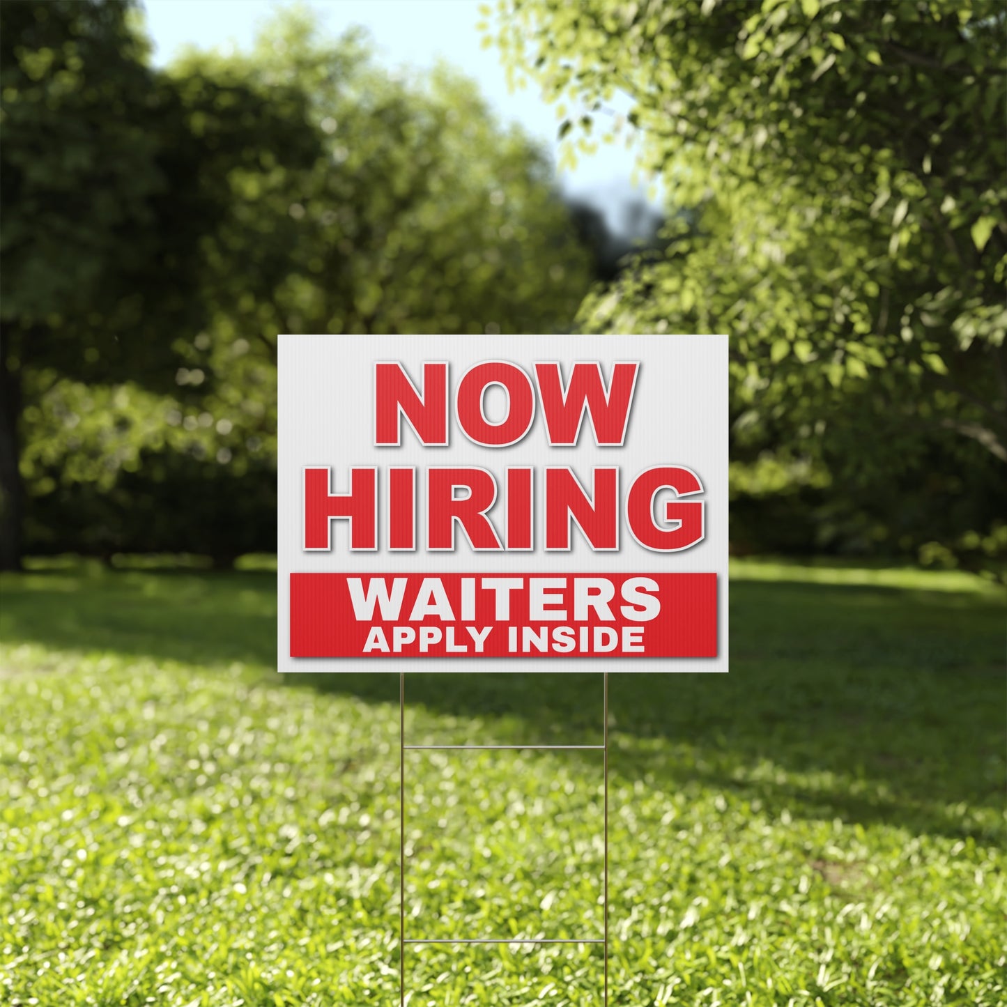 Custom Now Hiring Restaurant Sign