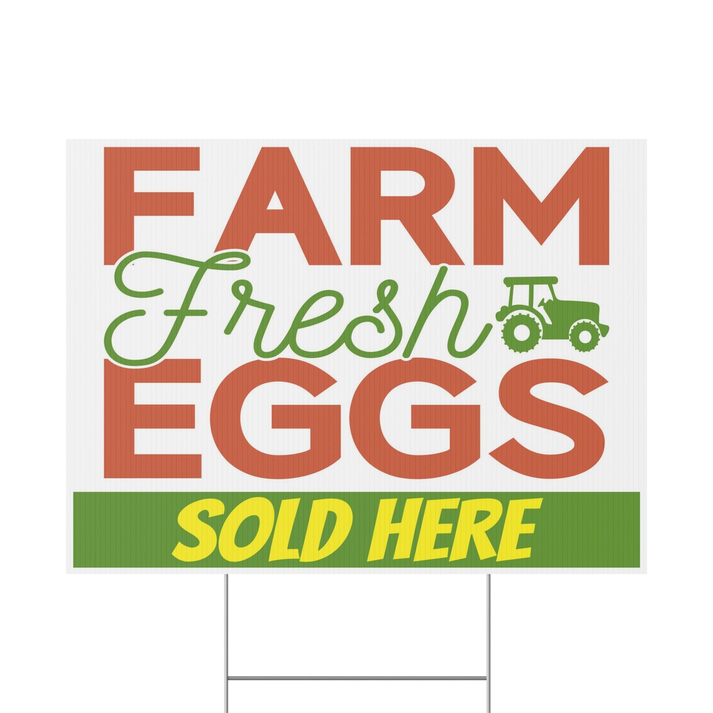 Eggs Sold Here Farm Fresh Yard Sign