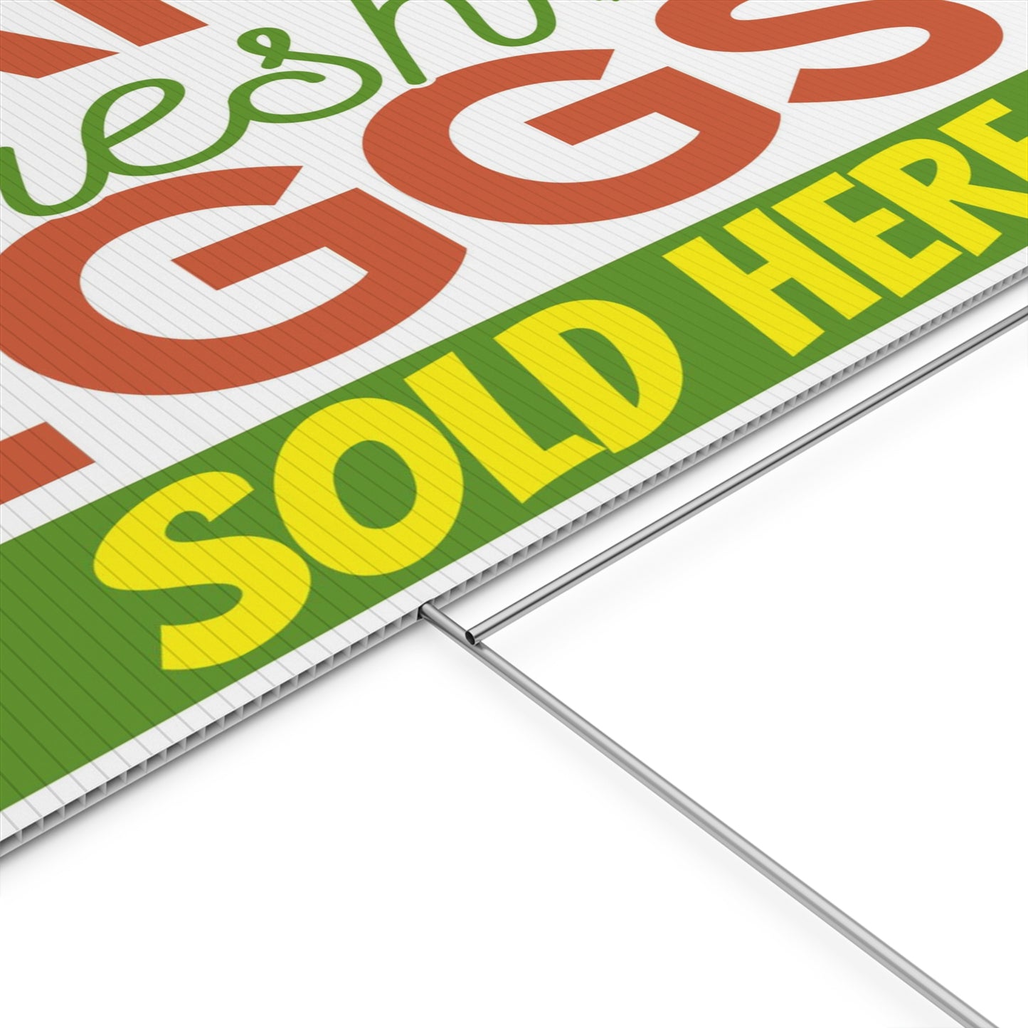Eggs Sold Here Farm Fresh Yard Sign