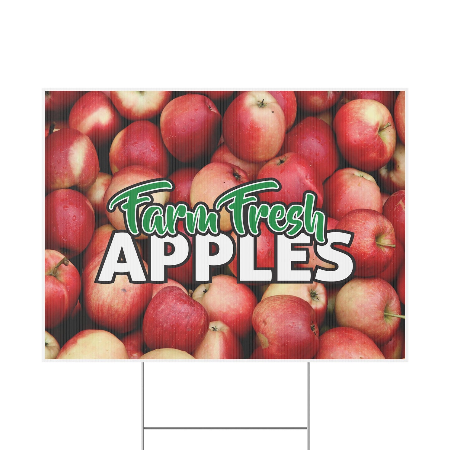 Farm Fresh Apples Yard Sign