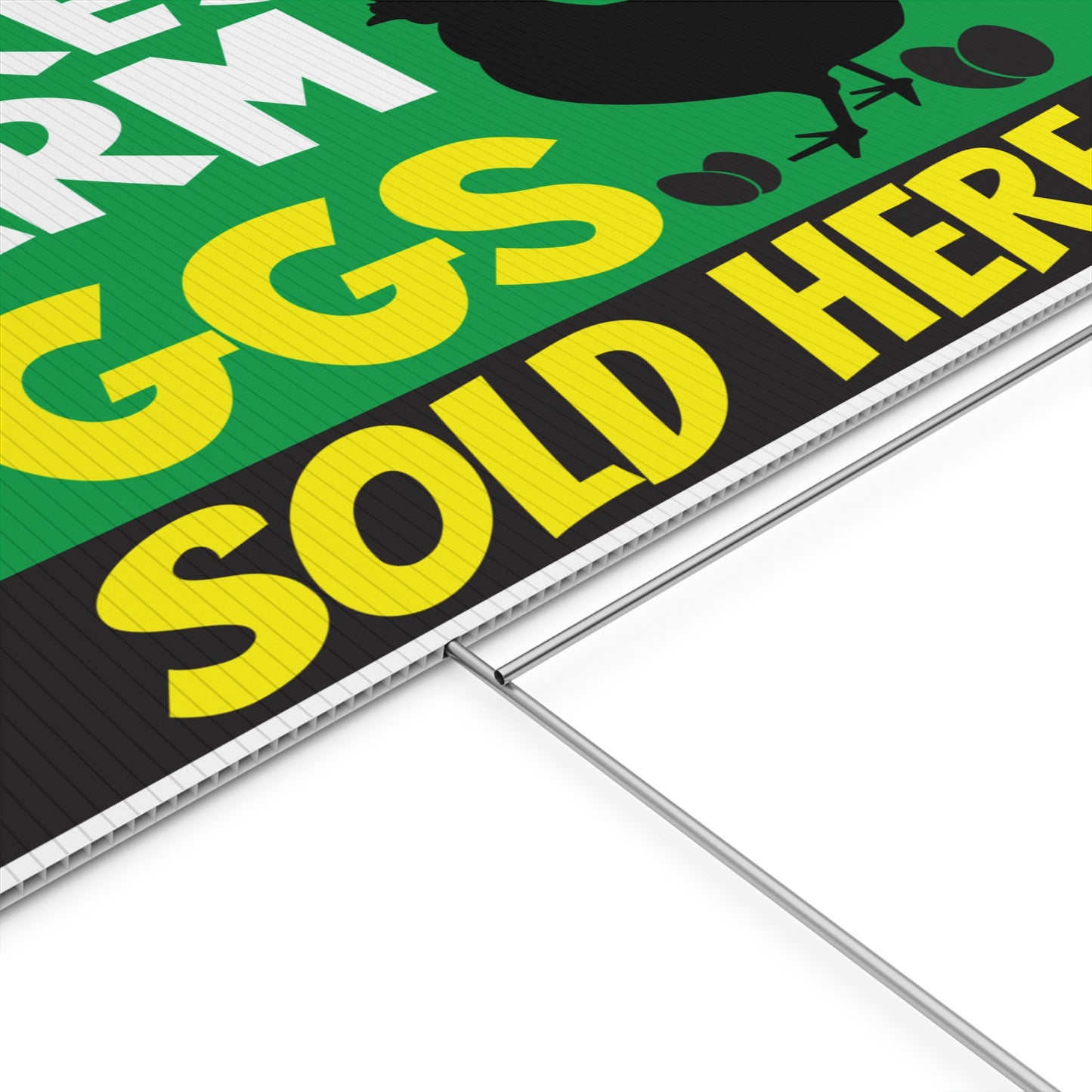 Farm Fresh Chicken Eggs Sold Here Yard Sign