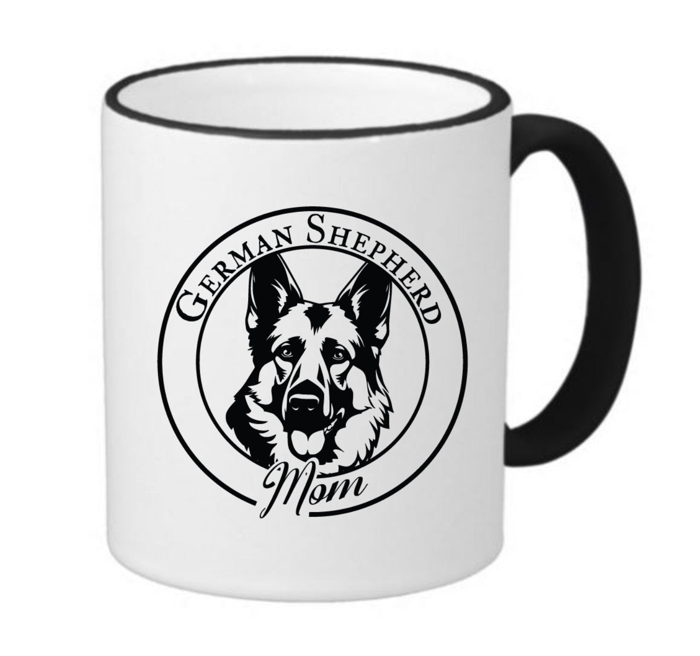 German Shepherd Mom Coffee Mug ringer