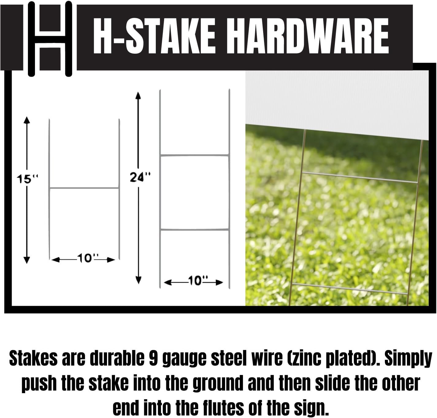 H-Stake for Yard Signs