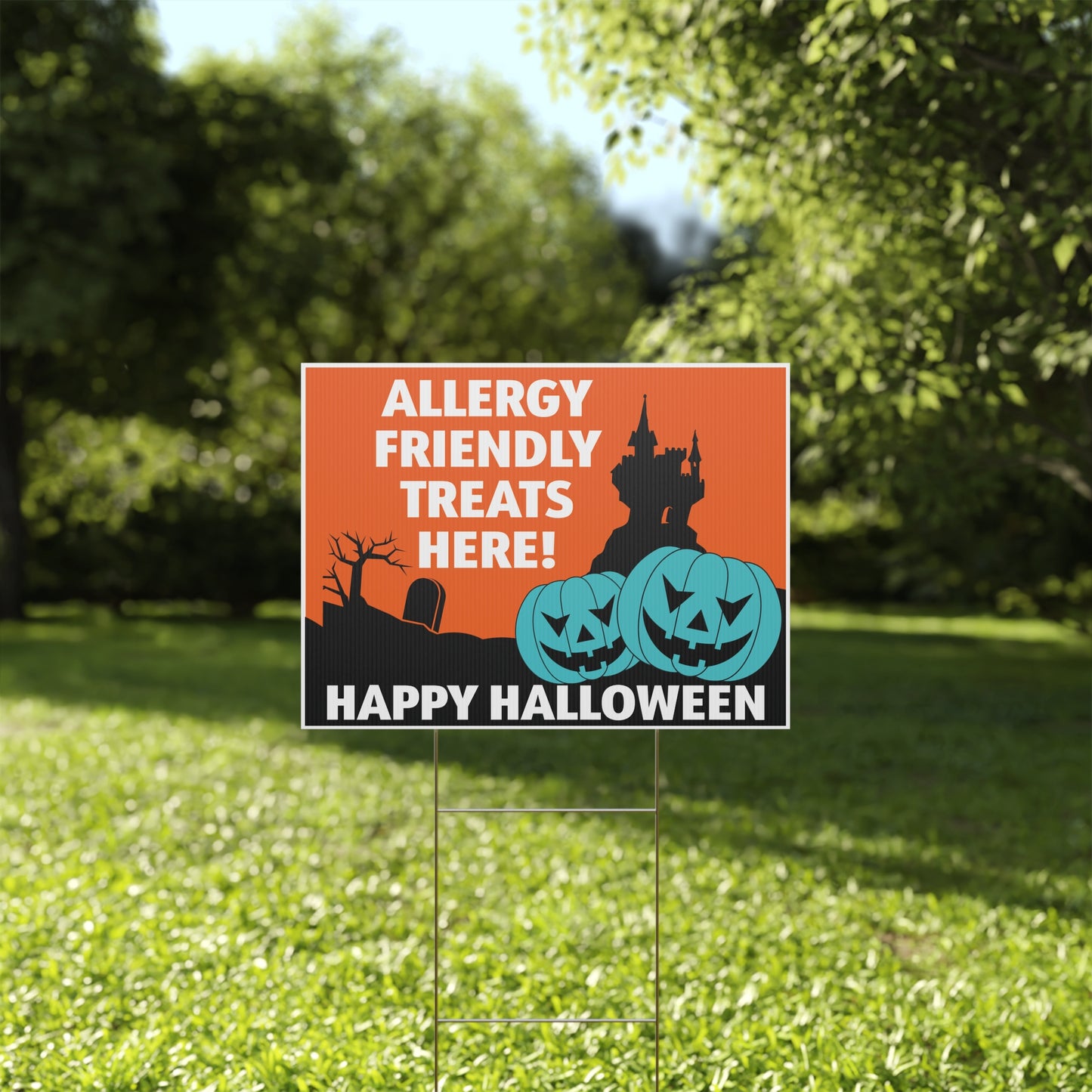 Halloween Allergy Friendly Yard Sign