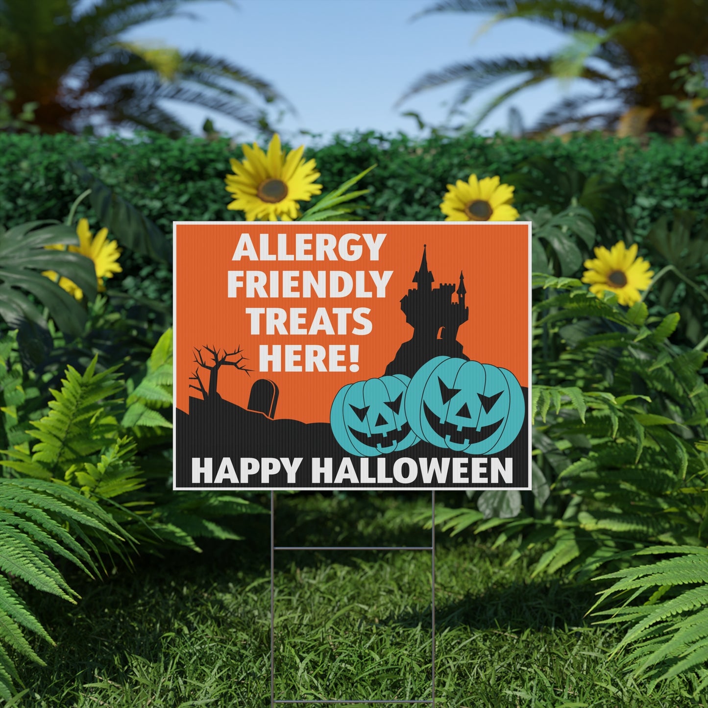 Halloween Allergy Friendly Yard Sign