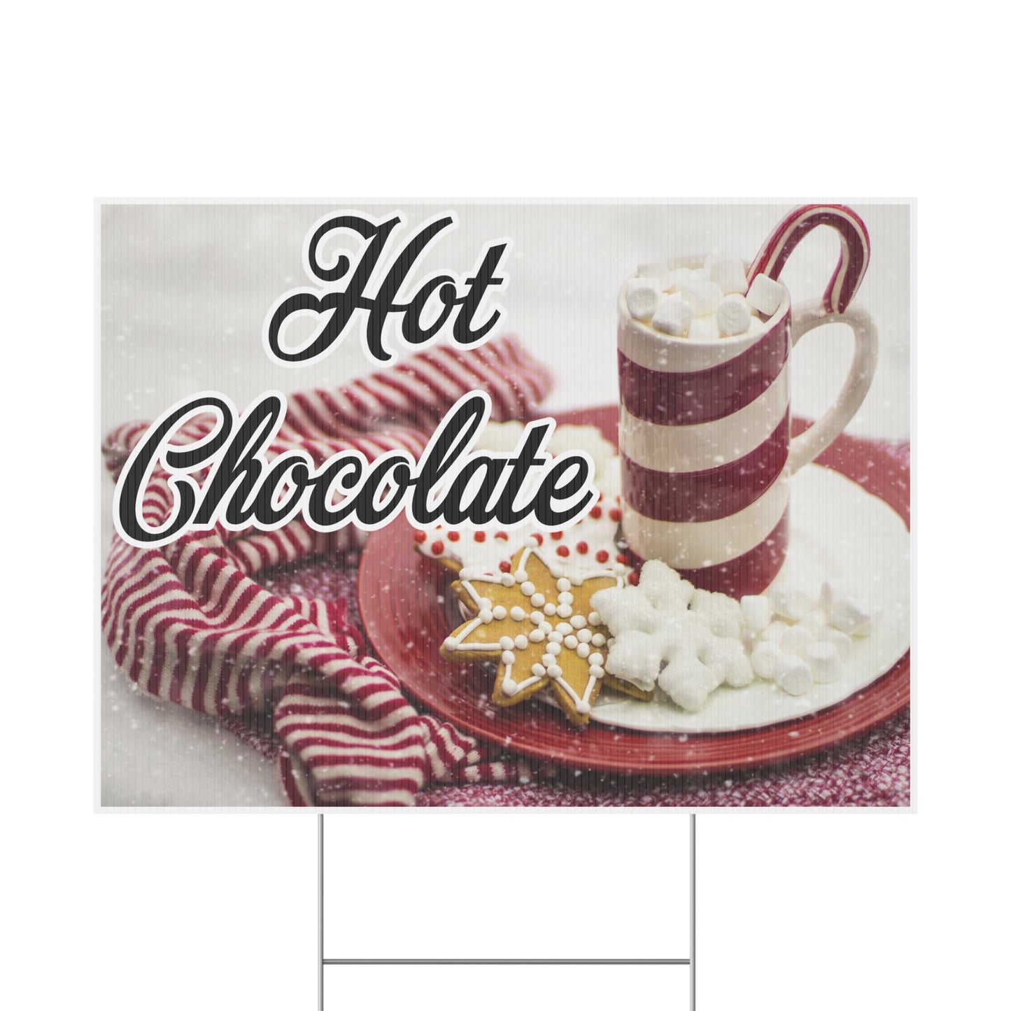 Hot Chocolate Sold Here Holiday Sign