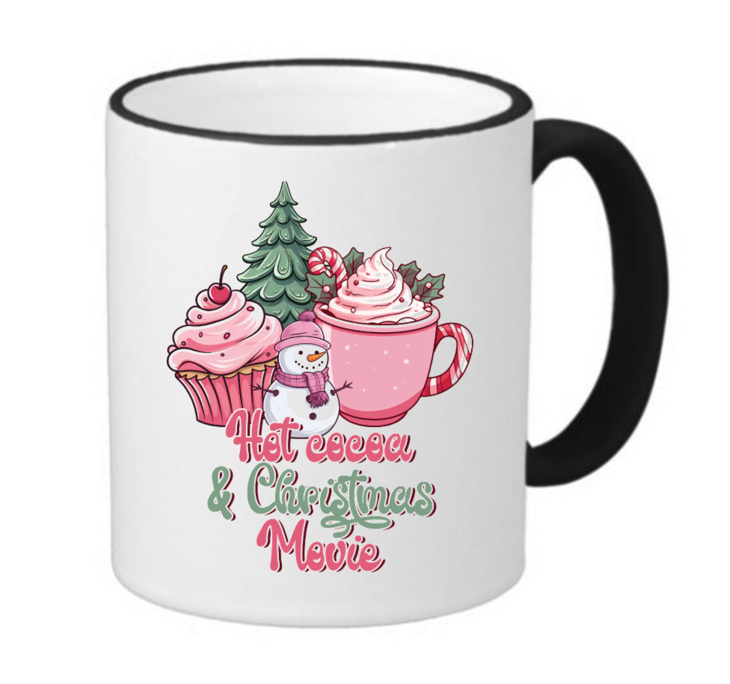 Christmas Movie Coffee Mug Black Ringer