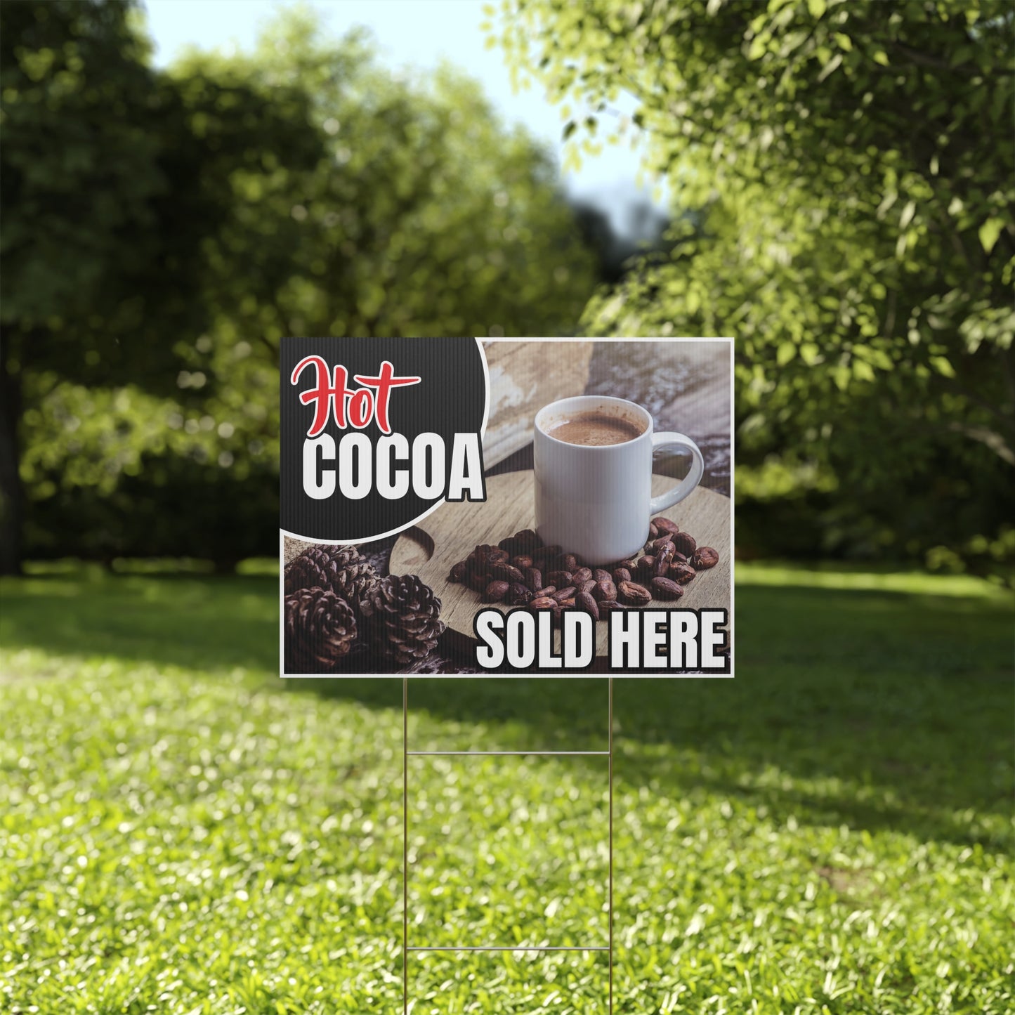 Hot Cocoa Sold Here Business Sign
