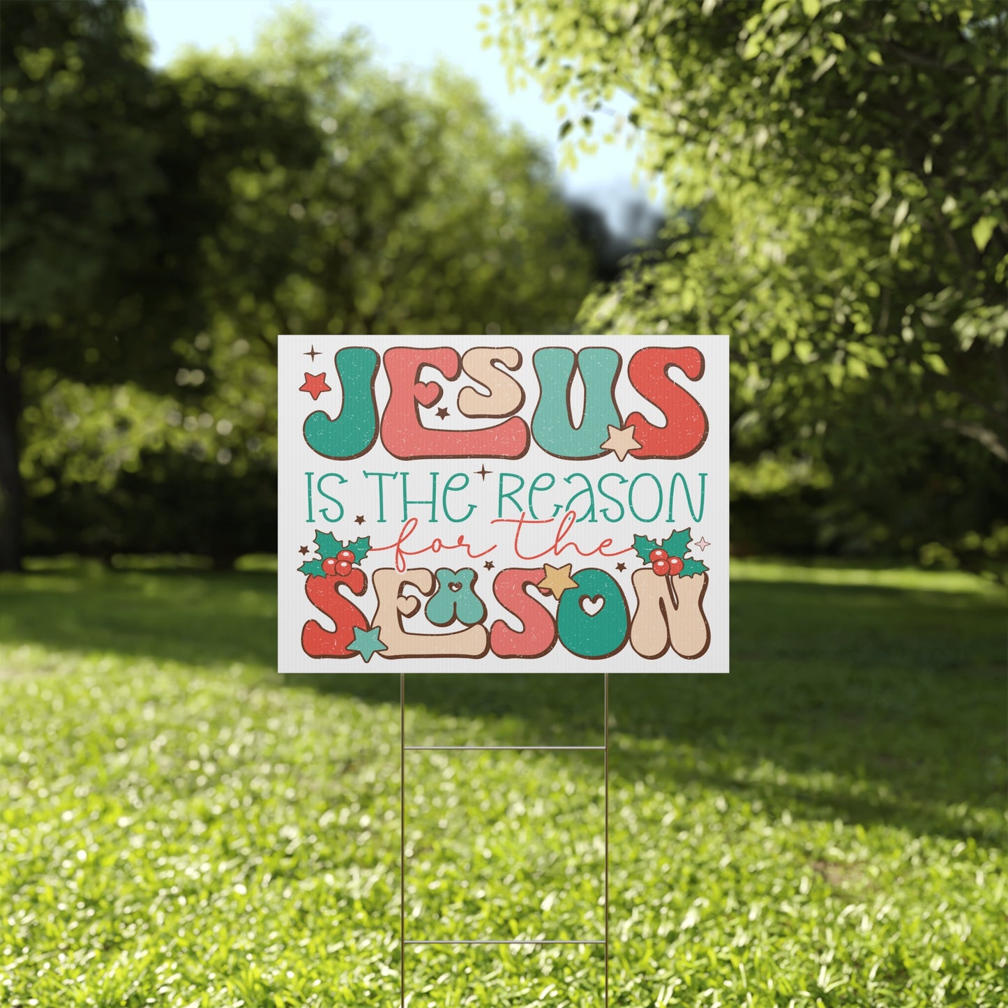 Jesus Is The Reason For The Season Festive Retro