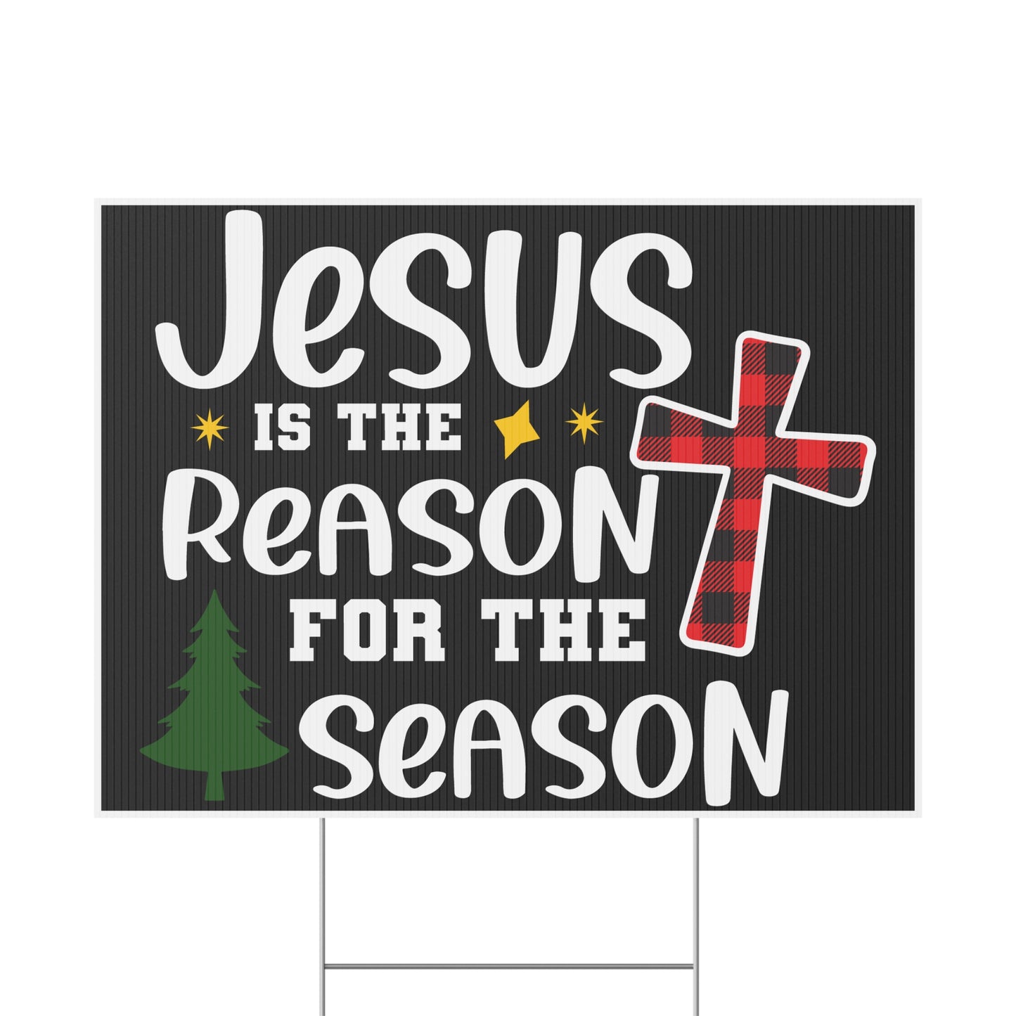 Jesus Is The Reason For The Season Flannel Cross