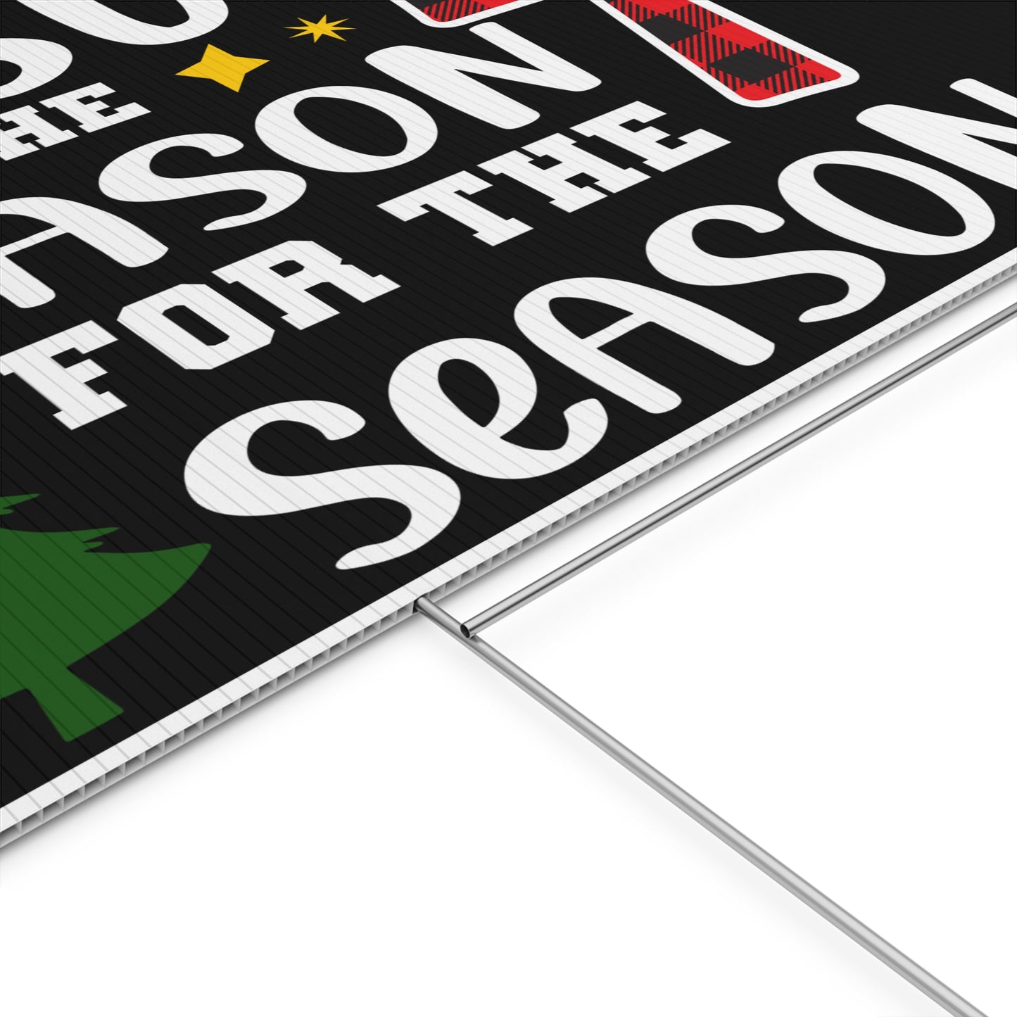 Jesus Is The Reason For The Season Flannel Cross
