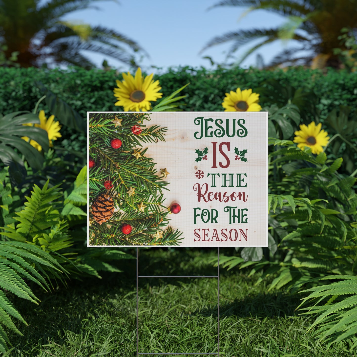 Jesus Is The Reason For The Season Mistletoe