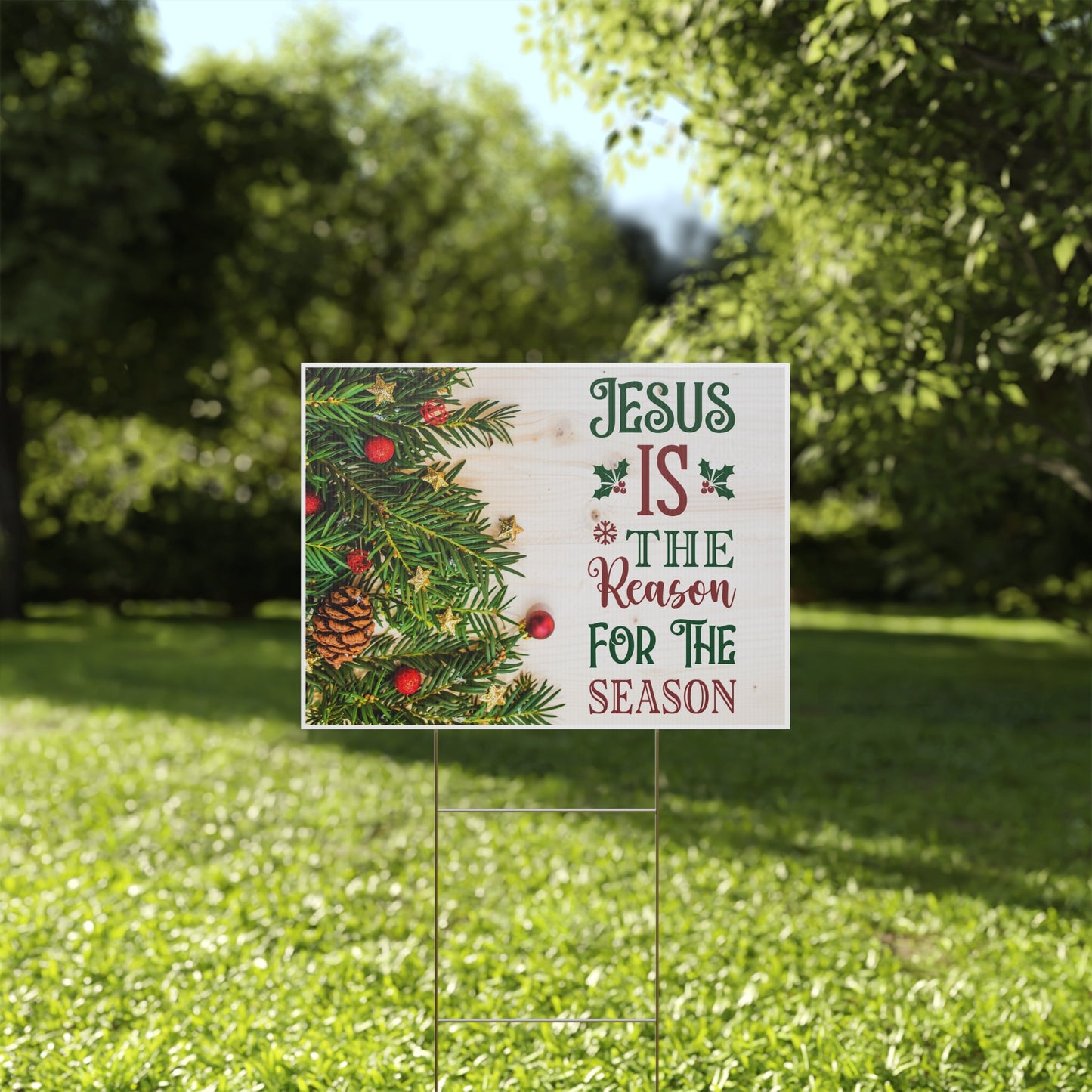 Jesus Is The Reason For The Season Mistletoe