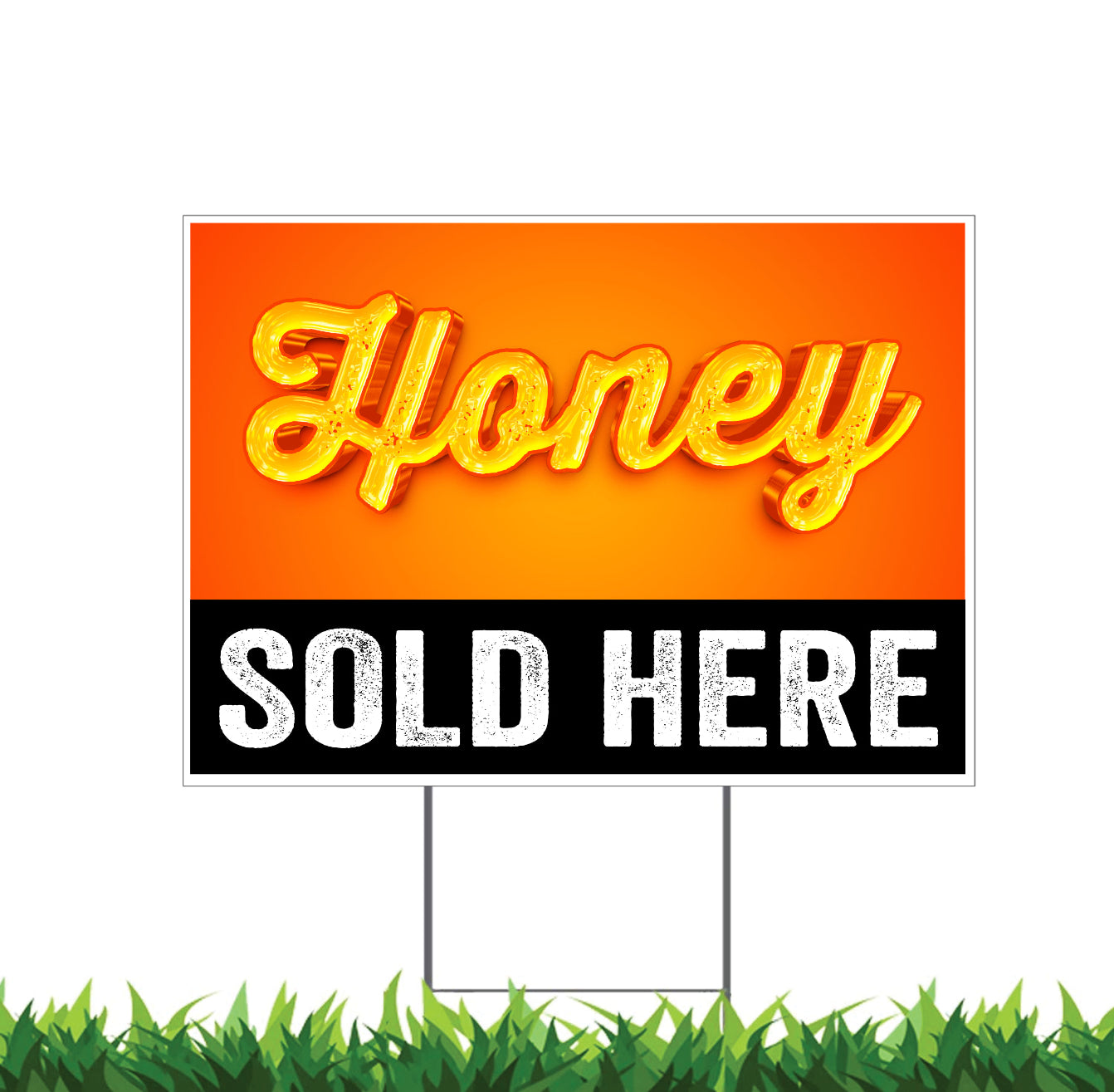 Local Honey Sold Here Yard Sign