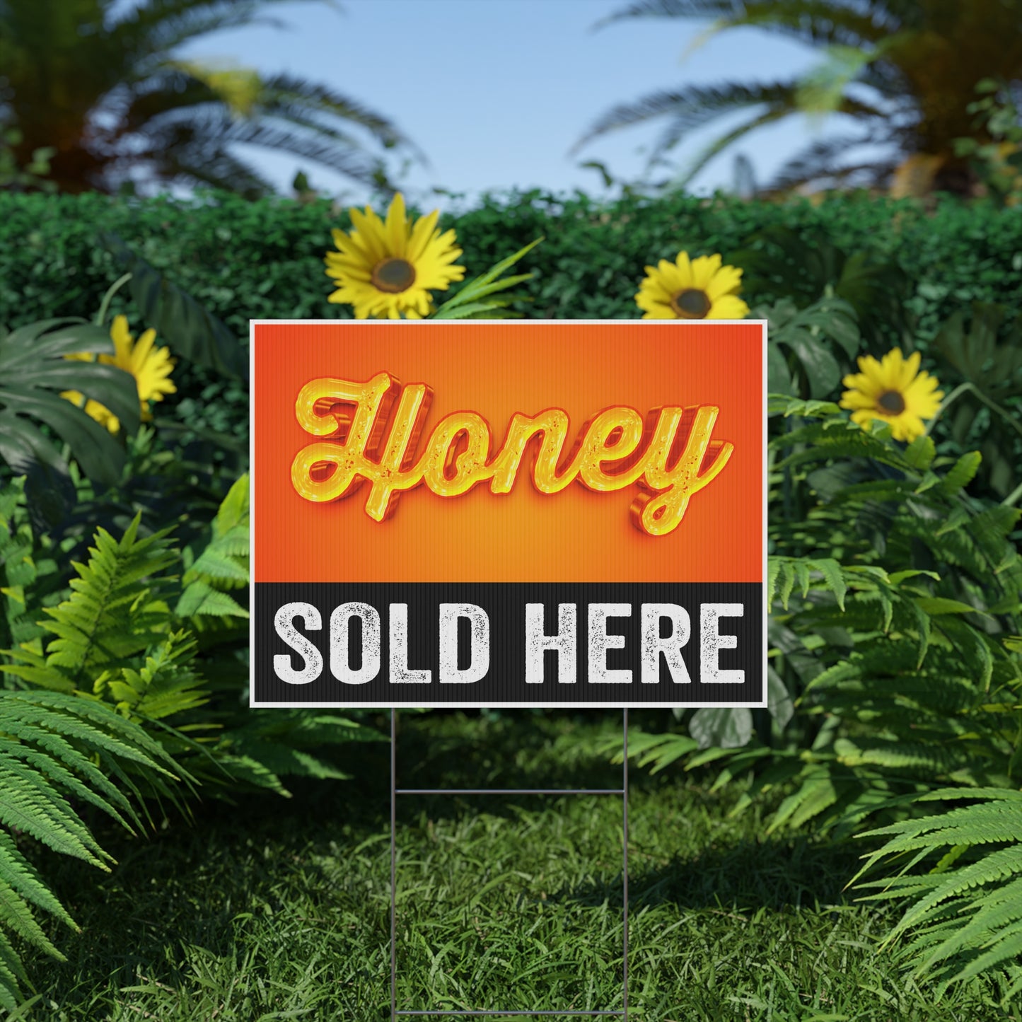Local Honey Sold Here Yard Sign