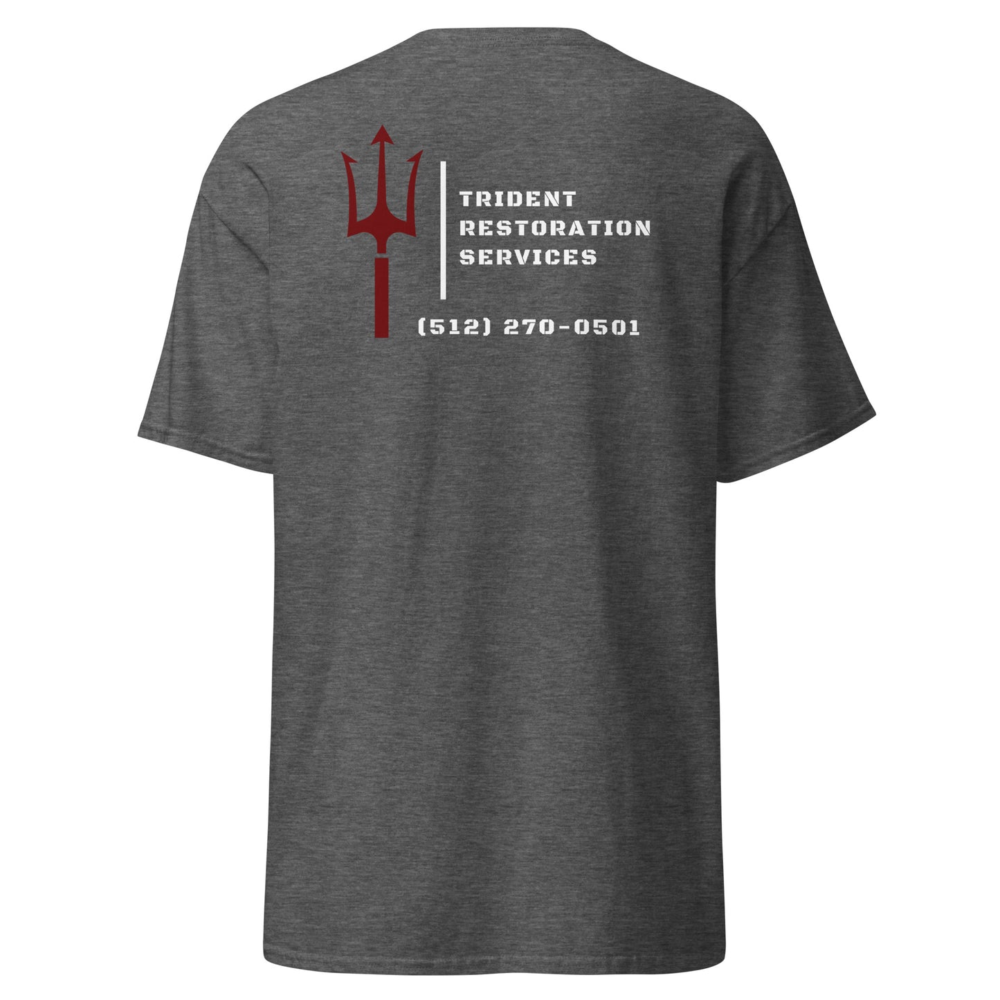 Trident Restoration Services (Front and Back Print) Men's classic tee