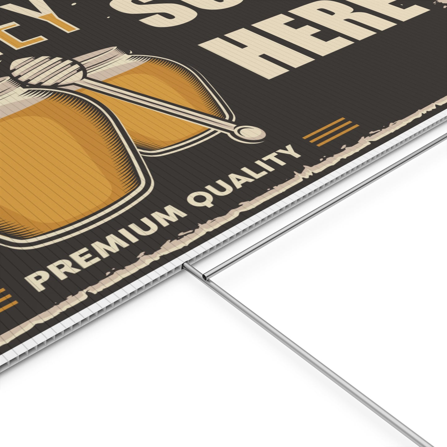 Natural Honey Sold Here Sign Premium Quality