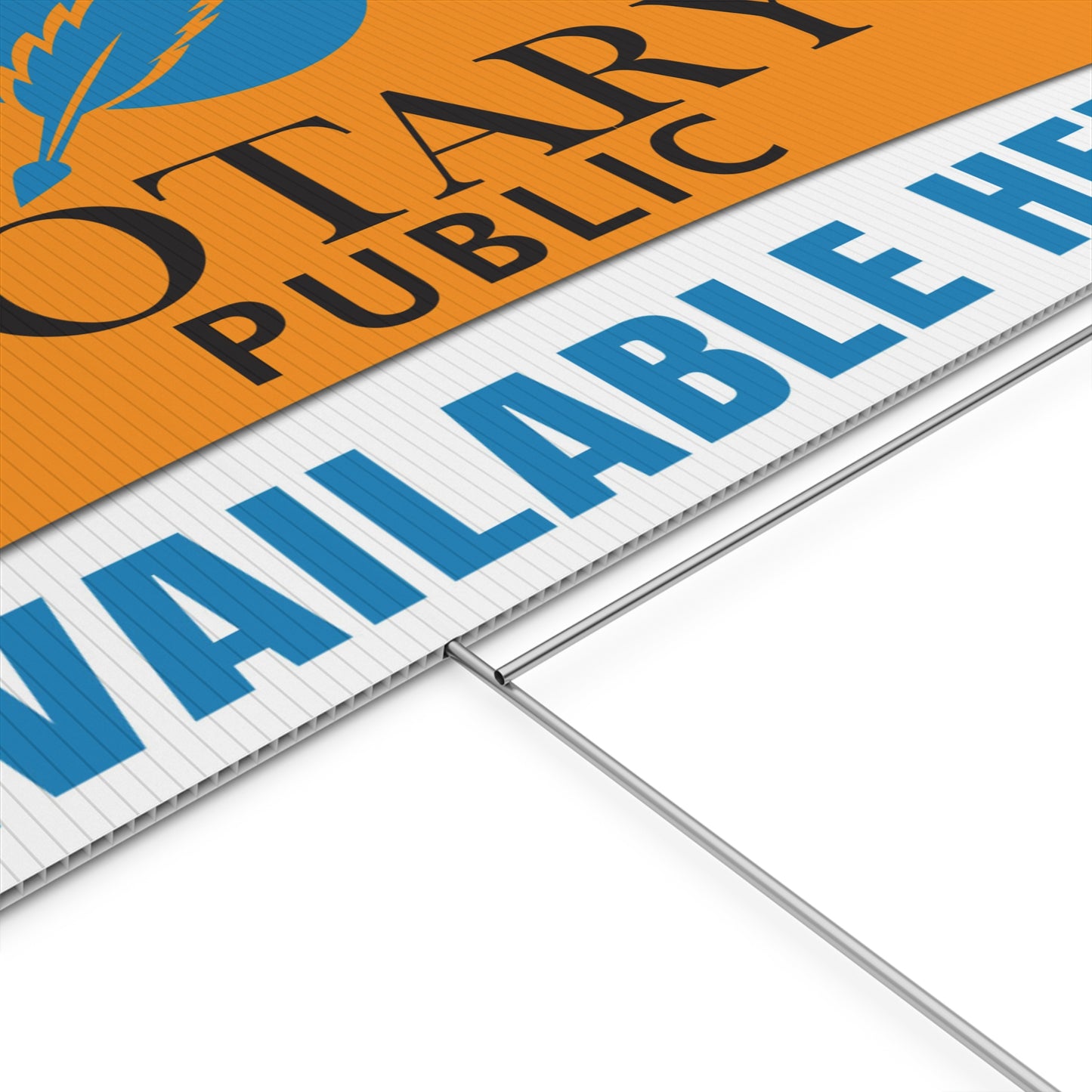 Notary Public Available Here Yard Sign