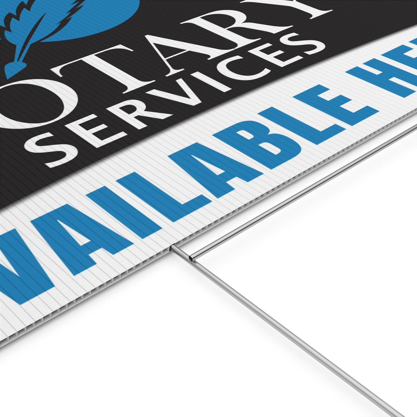 Notary Services Available Here Yard Sign