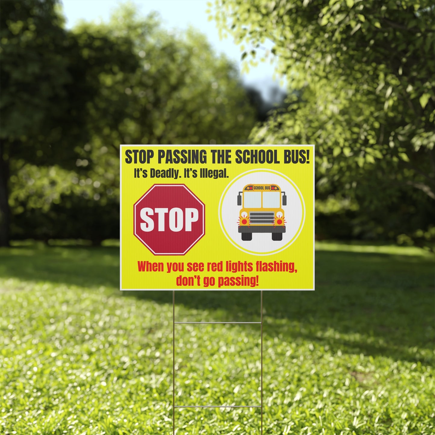 Stop Passing The School Bus Kids Safety