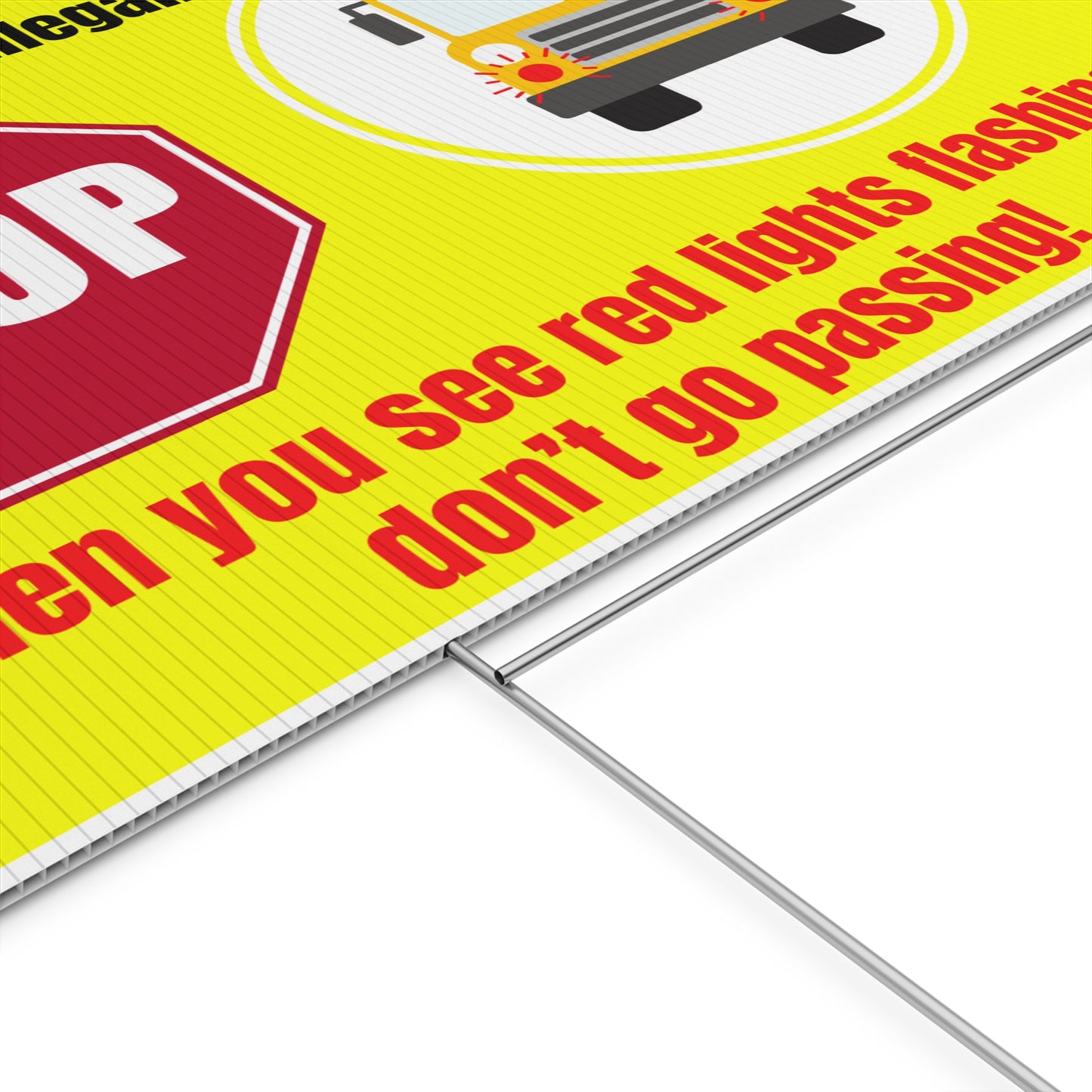 Stop Passing The School Bus Kids Safety