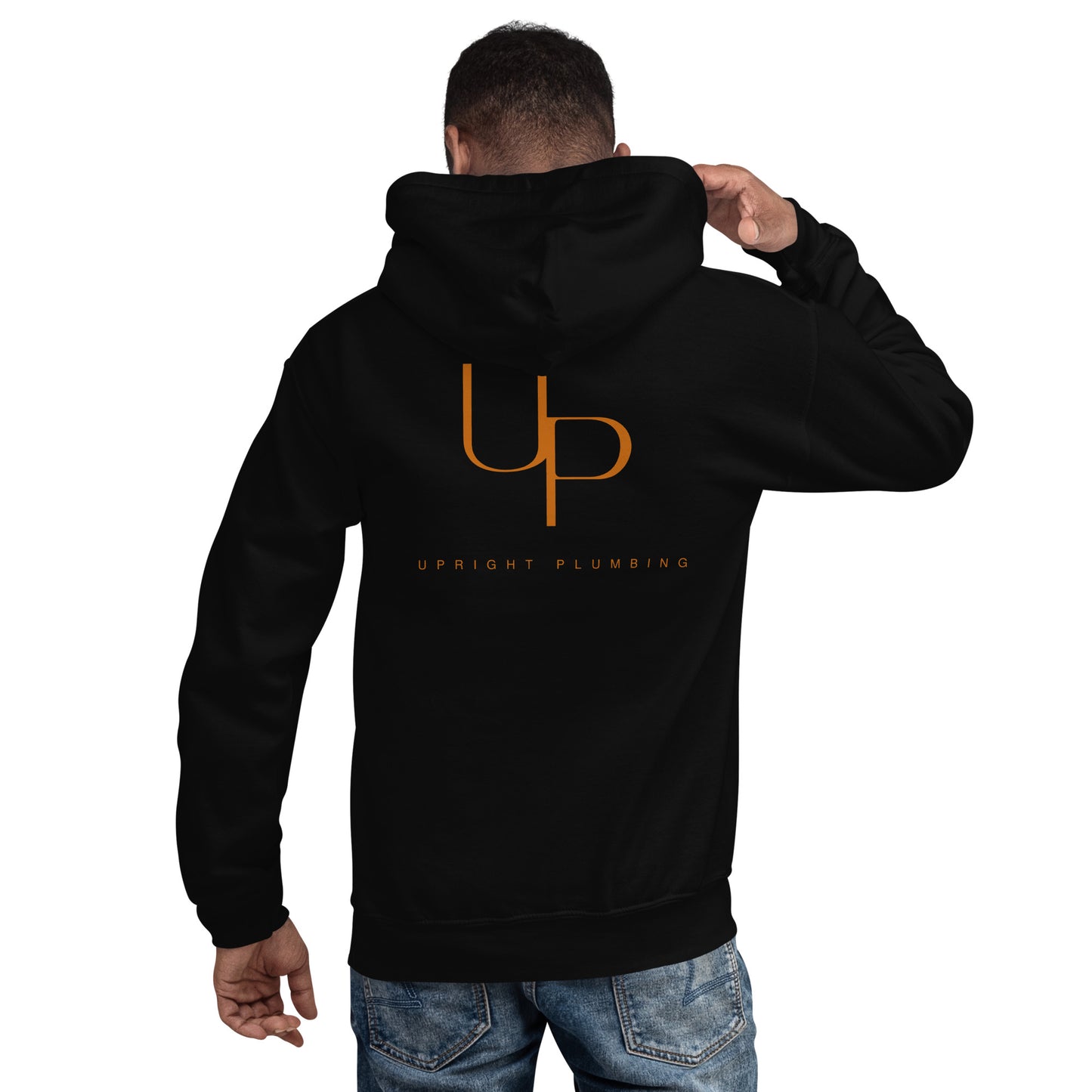Upright Plumbing Front and Back Print Unisex Hoodie