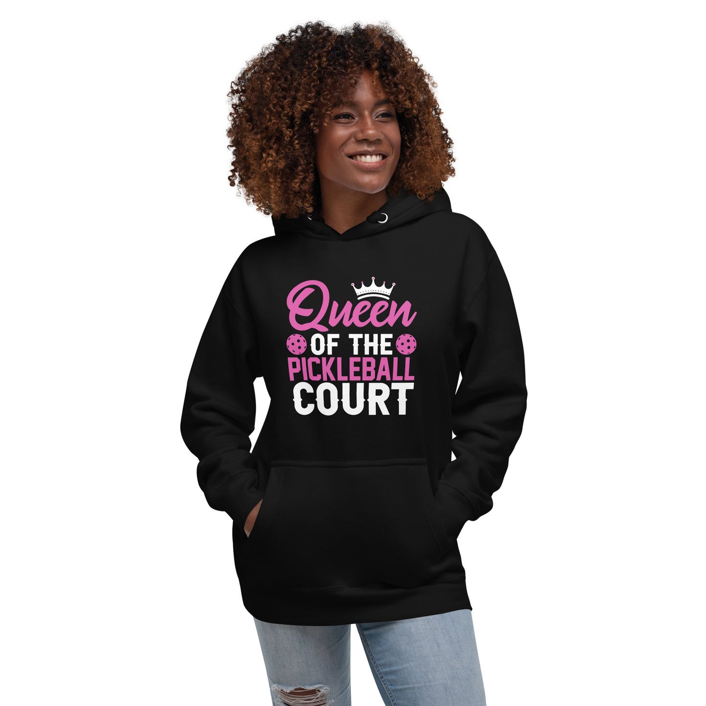 Queen of the Pickleball Court Hoodie