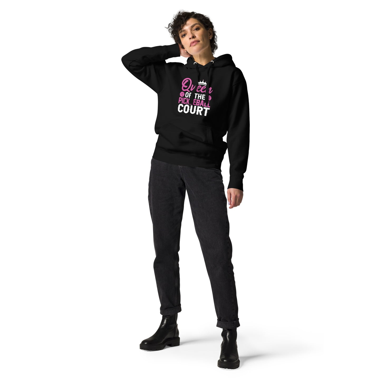 Queen of the Pickleball Court Hoodie