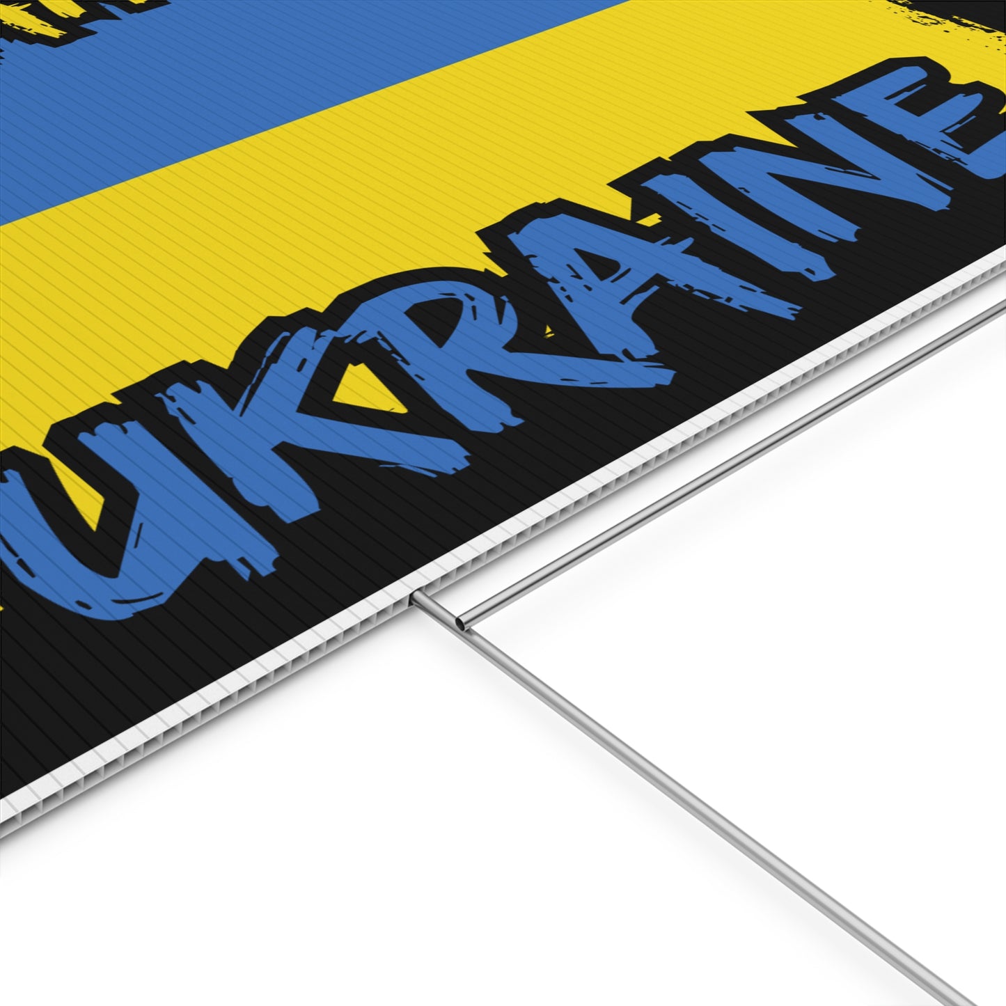 Support Ukraine, Stand with Ukraine, Ukraine Flag, Yard Sign, 18x12, 24x18, 36x24, v4