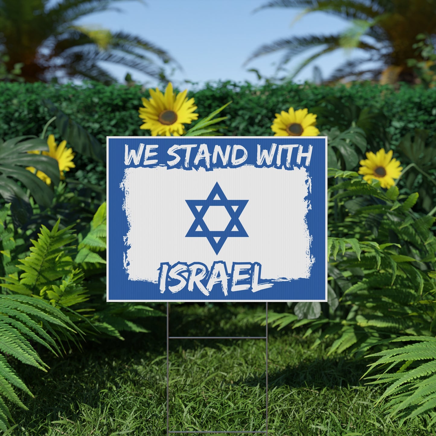 We Stand With Israel Star Of David